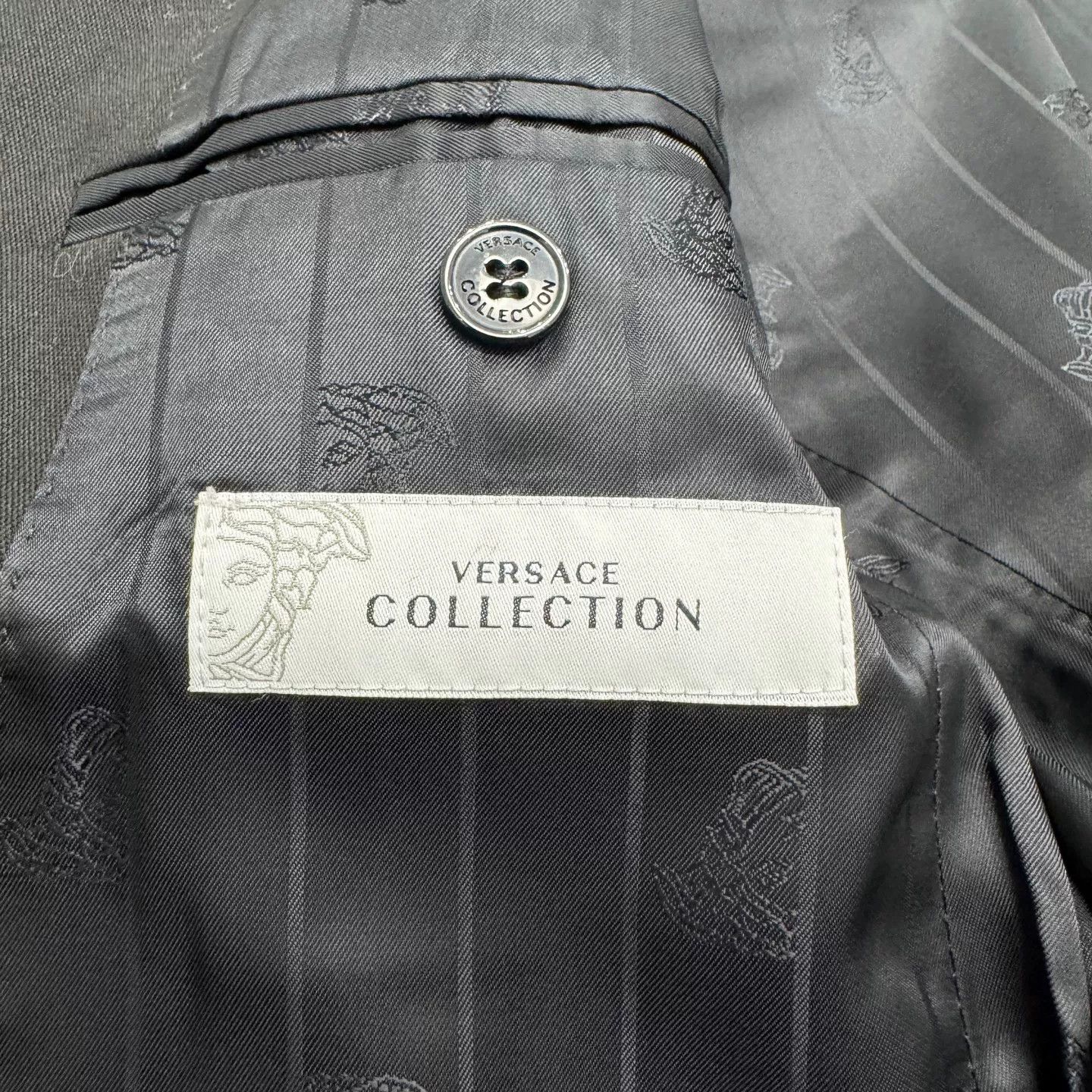 Versace Versace Solid Color Suit Jacket Size US M / EU 48-50 / 2 - 2 Thumbnail