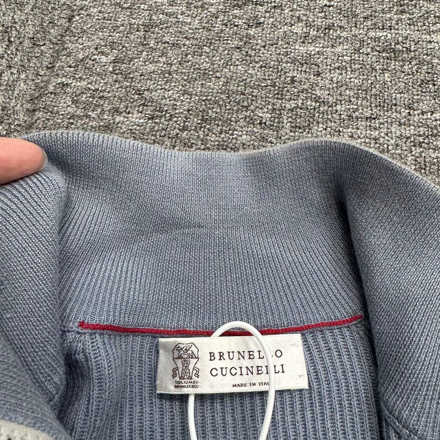Brunello Cucinelli Brunello Cucinelli Half-Zip Knit Cardigan Size US M / EU 48-50 / 2 - 3 Thumbnail