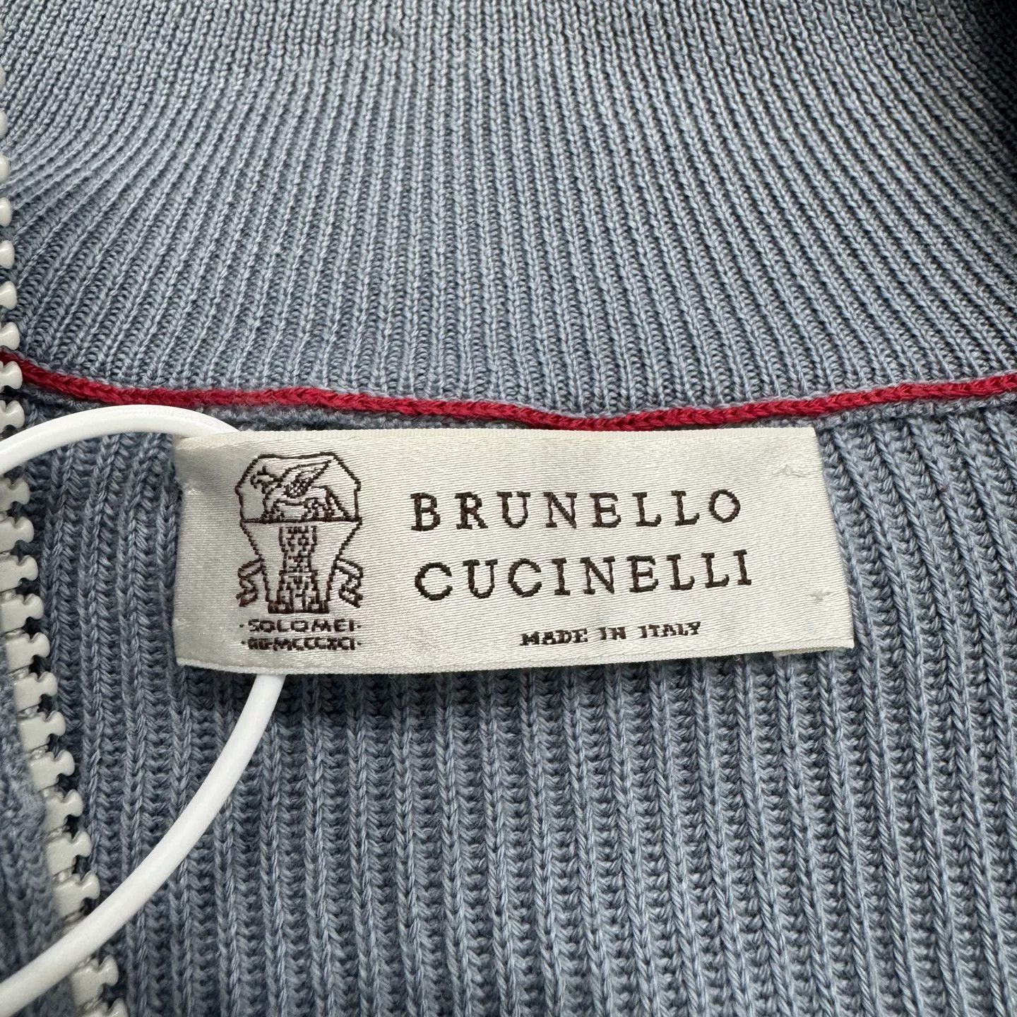Brunello Cucinelli Brunello Cucinelli Half-Zip Knit Cardigan Size US M / EU 48-50 / 2 - 2 Thumbnail