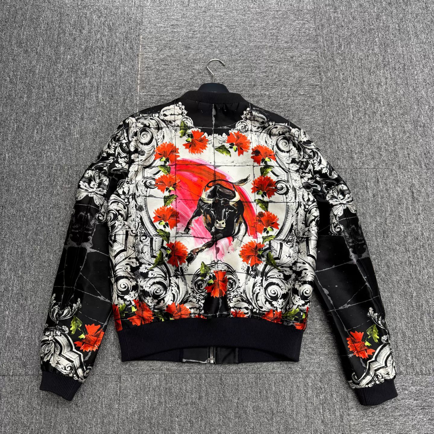 Dolce & Gabbana DG Ink Flower Print Jacket Size US M / EU 48-50 / 2 - 6 Thumbnail