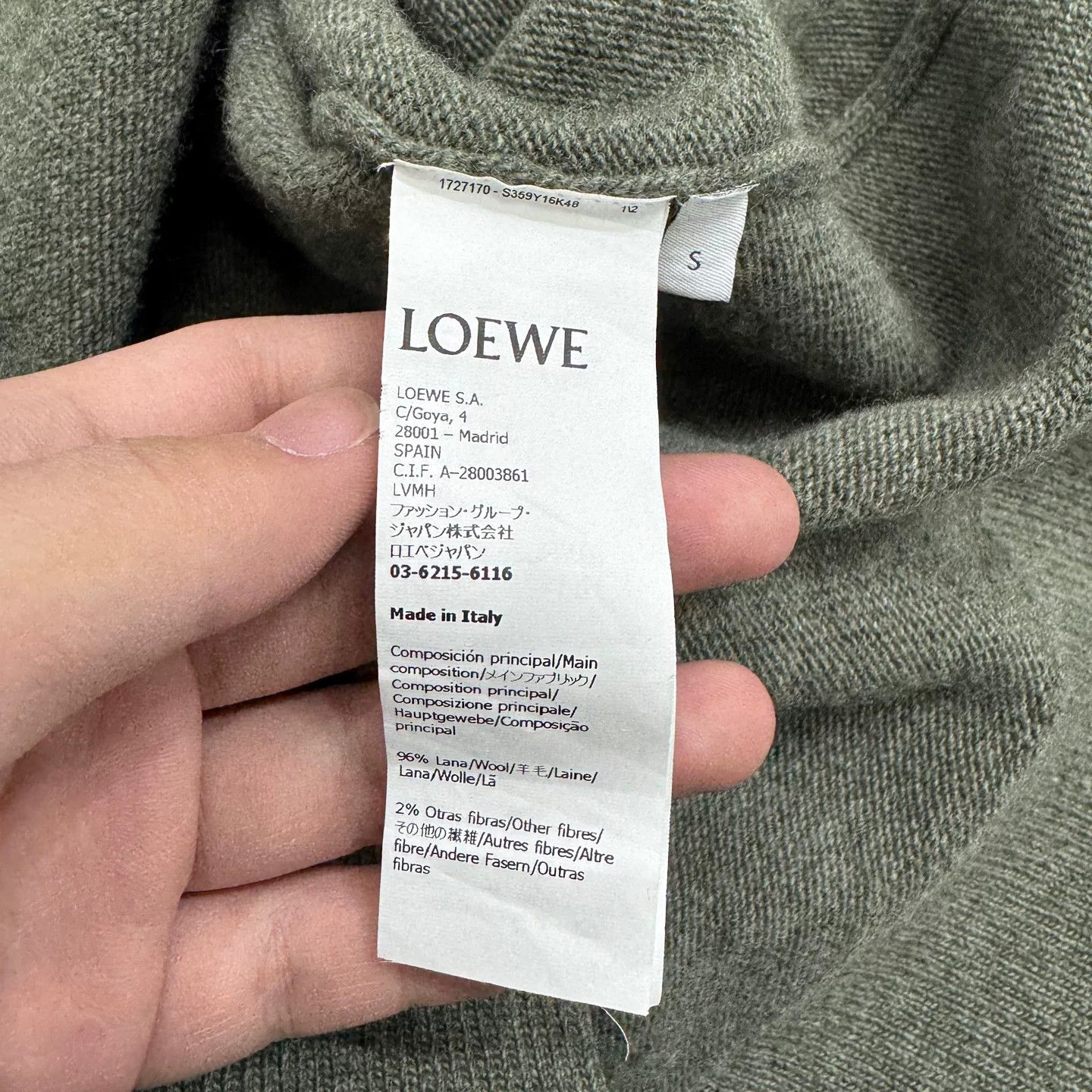 Loewe LOEWE x Suna Fujita Cartoon Embroidery Wool Cardigan Size US S / EU 44-46 / 1 - 4 Thumbnail