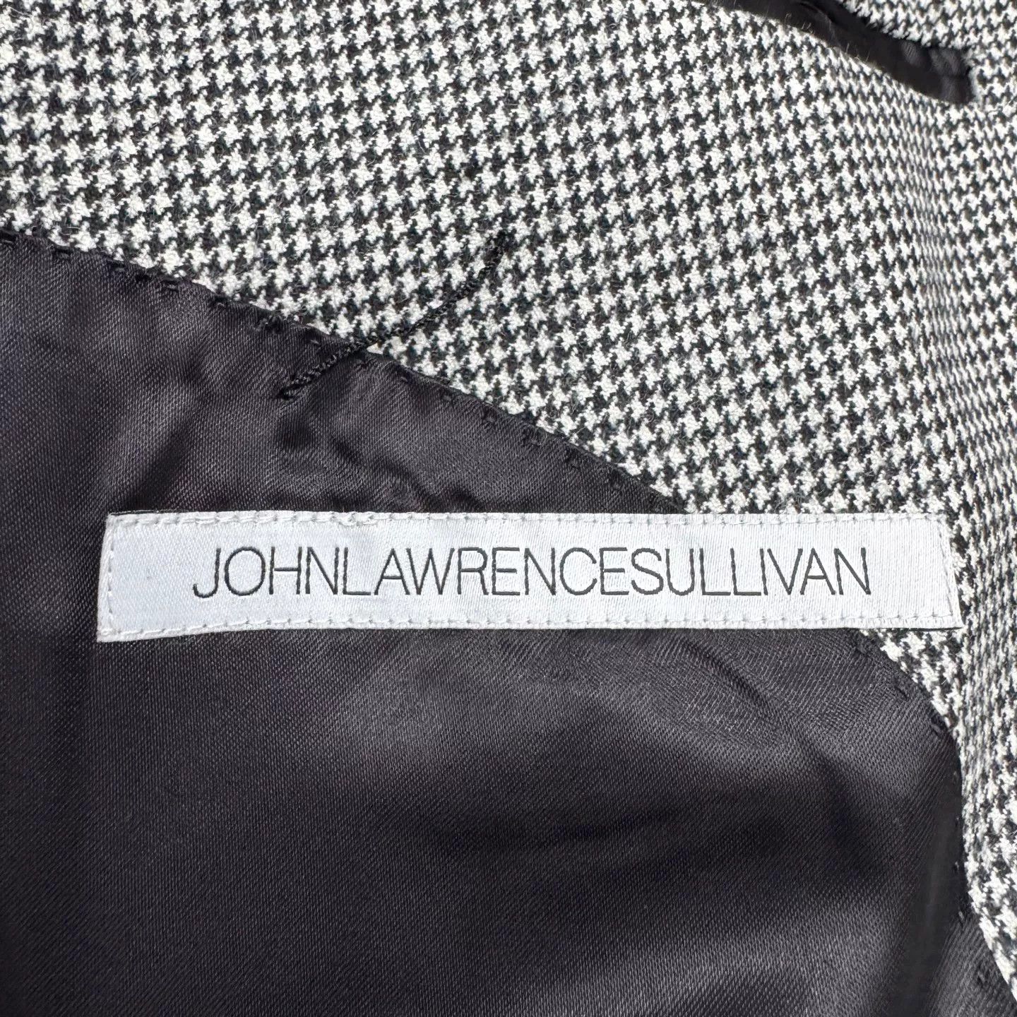 JOHN LAWRENCE SULLIVAN johnlawrencesullivan Houndstooth Wool Blazer Size US M / EU 48-50 / 2 - 3 Thumbnail