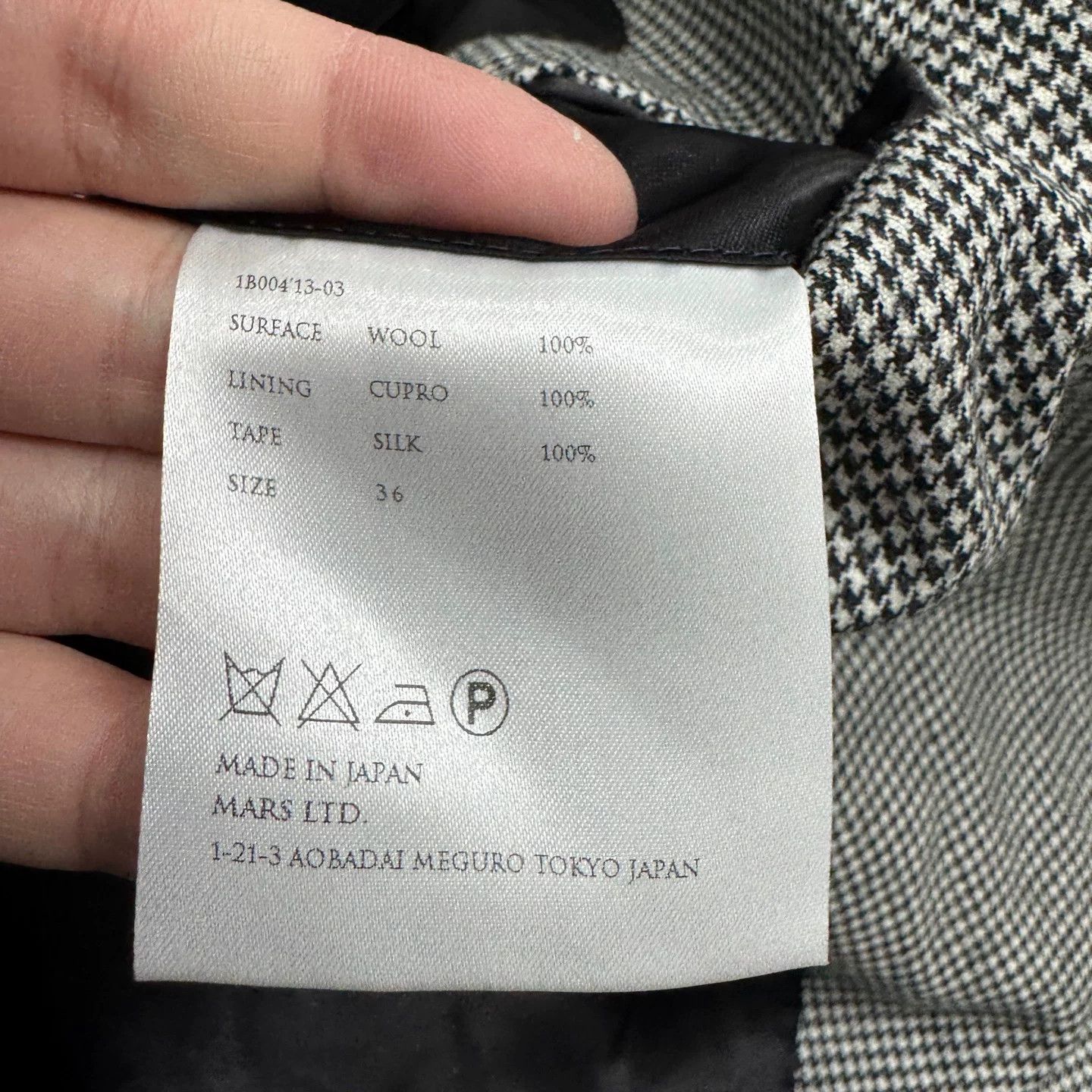 JOHN LAWRENCE SULLIVAN johnlawrencesullivan Houndstooth Wool Blazer Size US M / EU 48-50 / 2 - 4 Thumbnail
