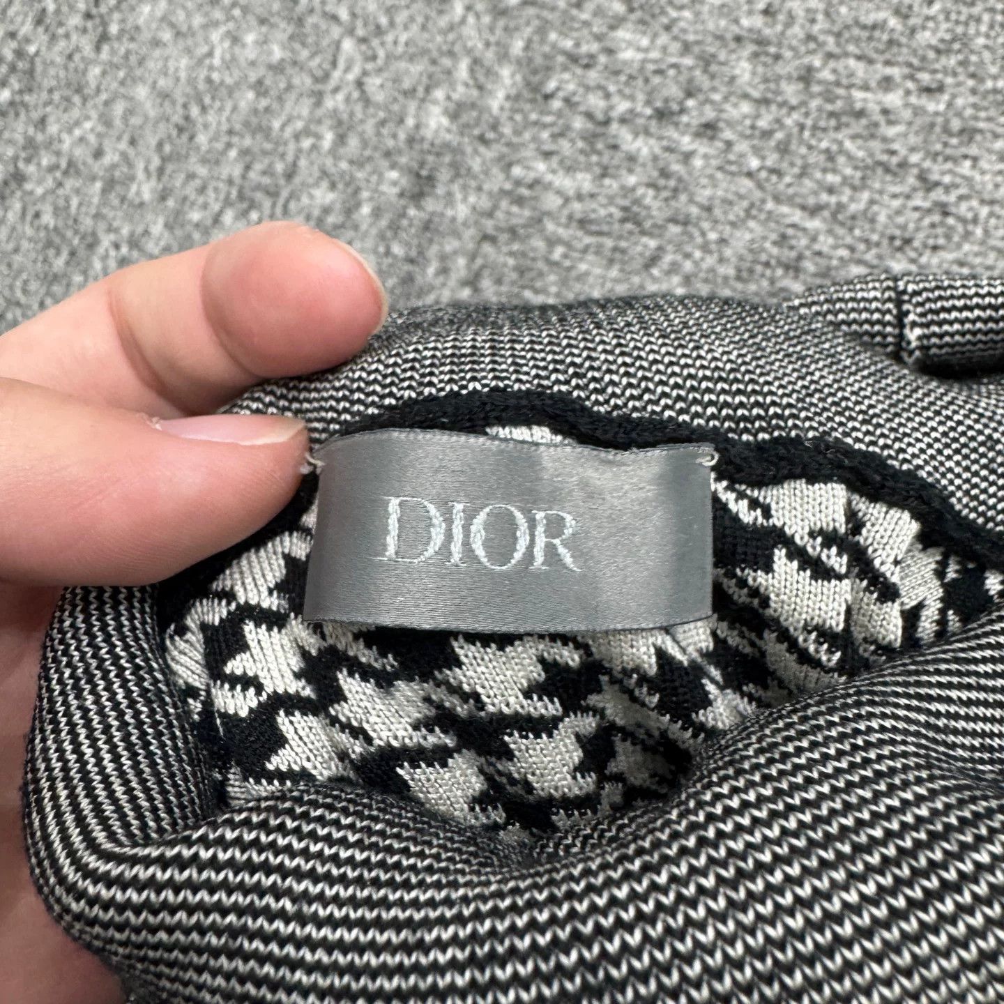 Dior Dior Houndstooth High Neck Wool Shirt Size US XS / EU 42 / 0 - 2 Thumbnail