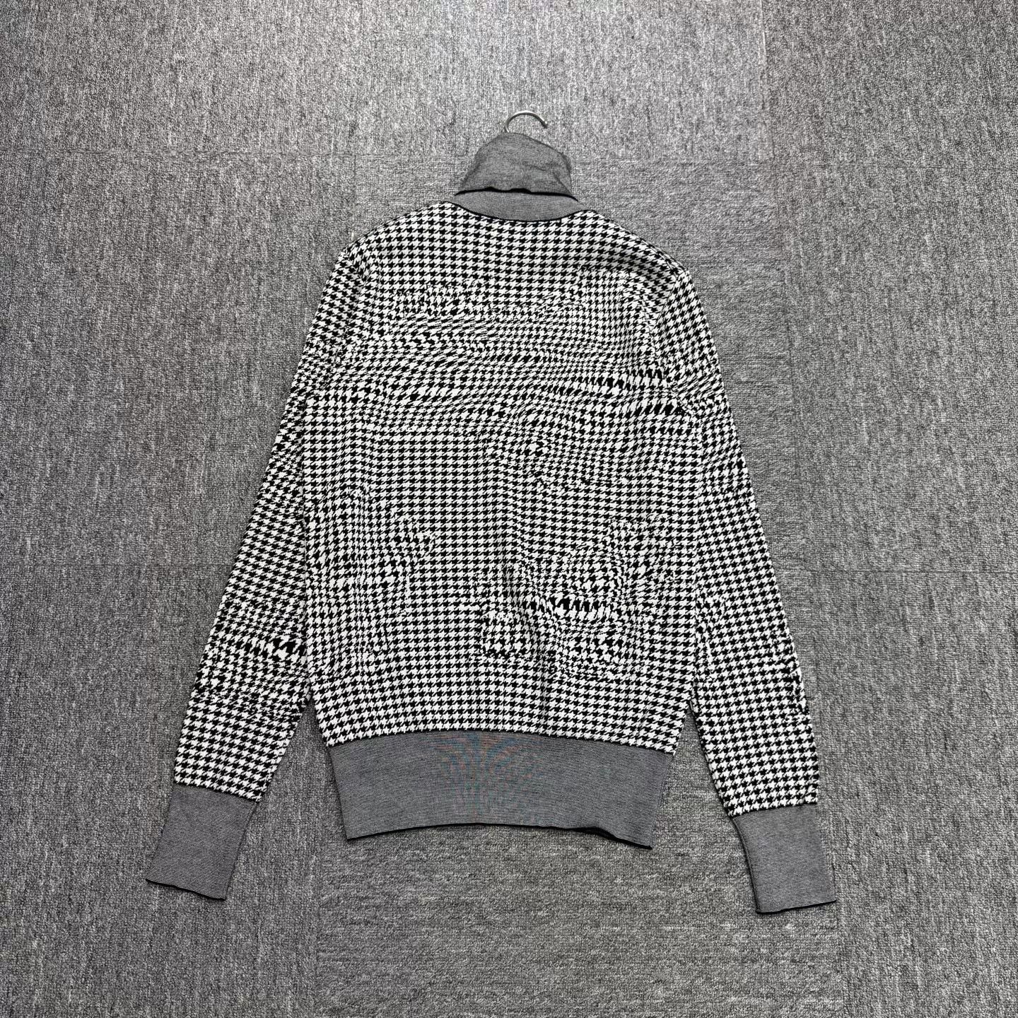 Dior Dior Houndstooth High Neck Wool Shirt Size US XS / EU 42 / 0 - 5 Thumbnail