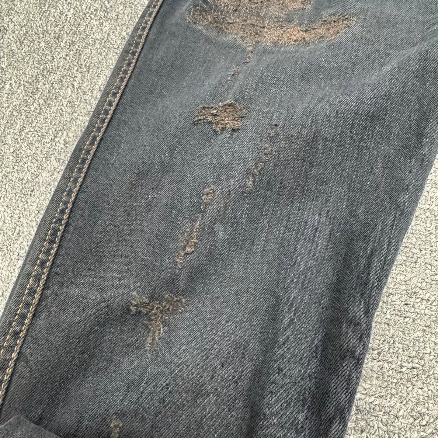 Dolce & Gabbana DG Patched Distressed Jeans Size US 27 - 2 Thumbnail