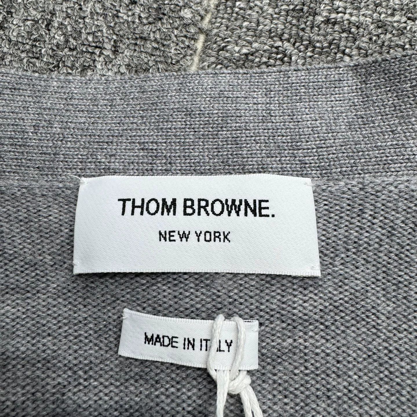 Thom Browne Thom Browne Four Bar Wool Cardigan Size US XS / EU 42 / 0 - 2 Thumbnail