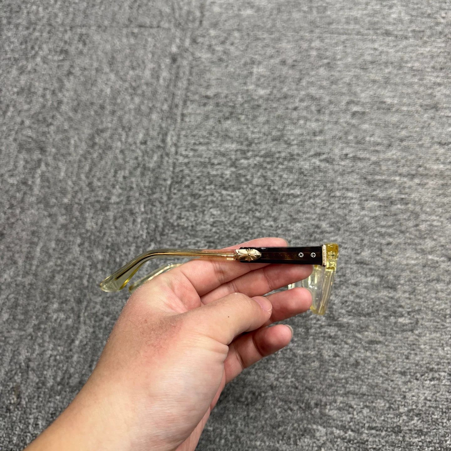 Chrome Hearts Chrome Hearts Transparent Yellow Glasses Size ONE SIZE - 2 Thumbnail