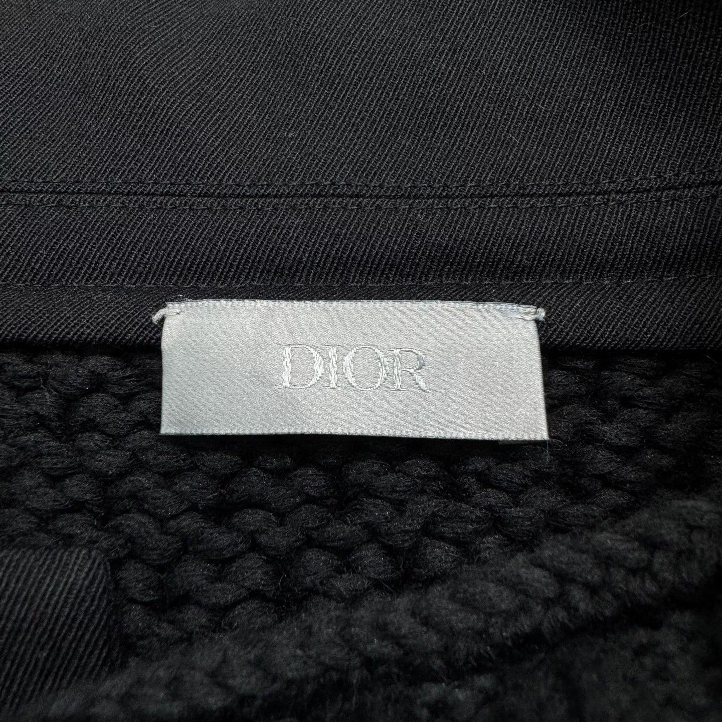 Sacai Dior sacai structured spliced sweater Size US L / EU 52-54 / 3 - 2 Thumbnail