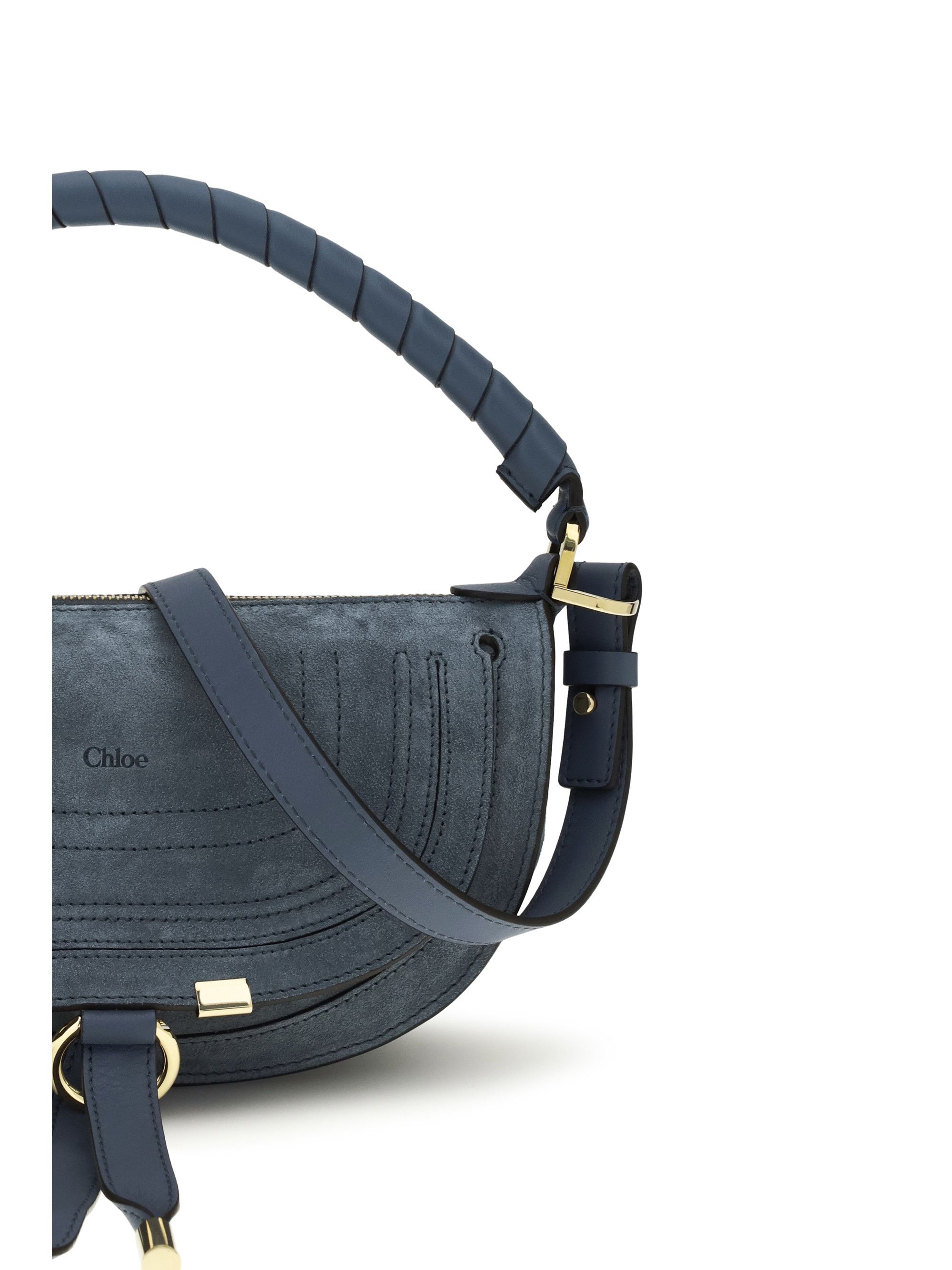 Chloe Marcie suede mini Shoulder Bag Size ONE SIZE - 4 Thumbnail