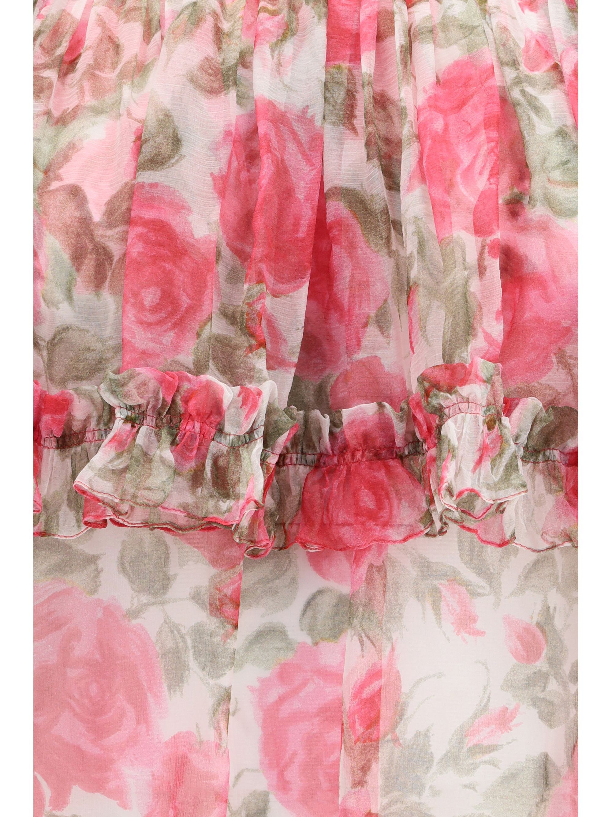 Chloe Off-shoulder floral print silk Top Size M / US 6-8 / IT 42-44 - 3 Thumbnail