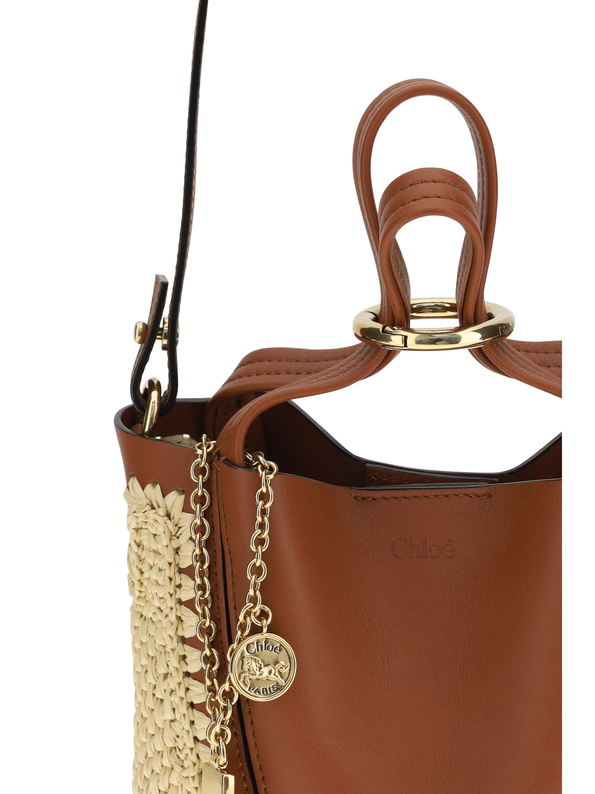 Chloe Spin raffia Bucket Bag Size ONE SIZE - 4 Thumbnail
