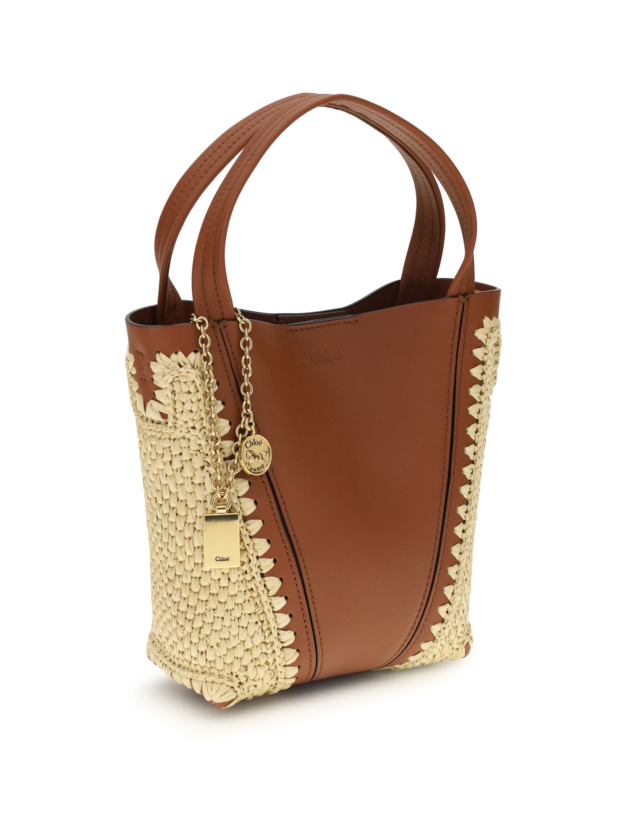 Chloe Spin raffia Bucket Bag Size ONE SIZE - 2 Thumbnail