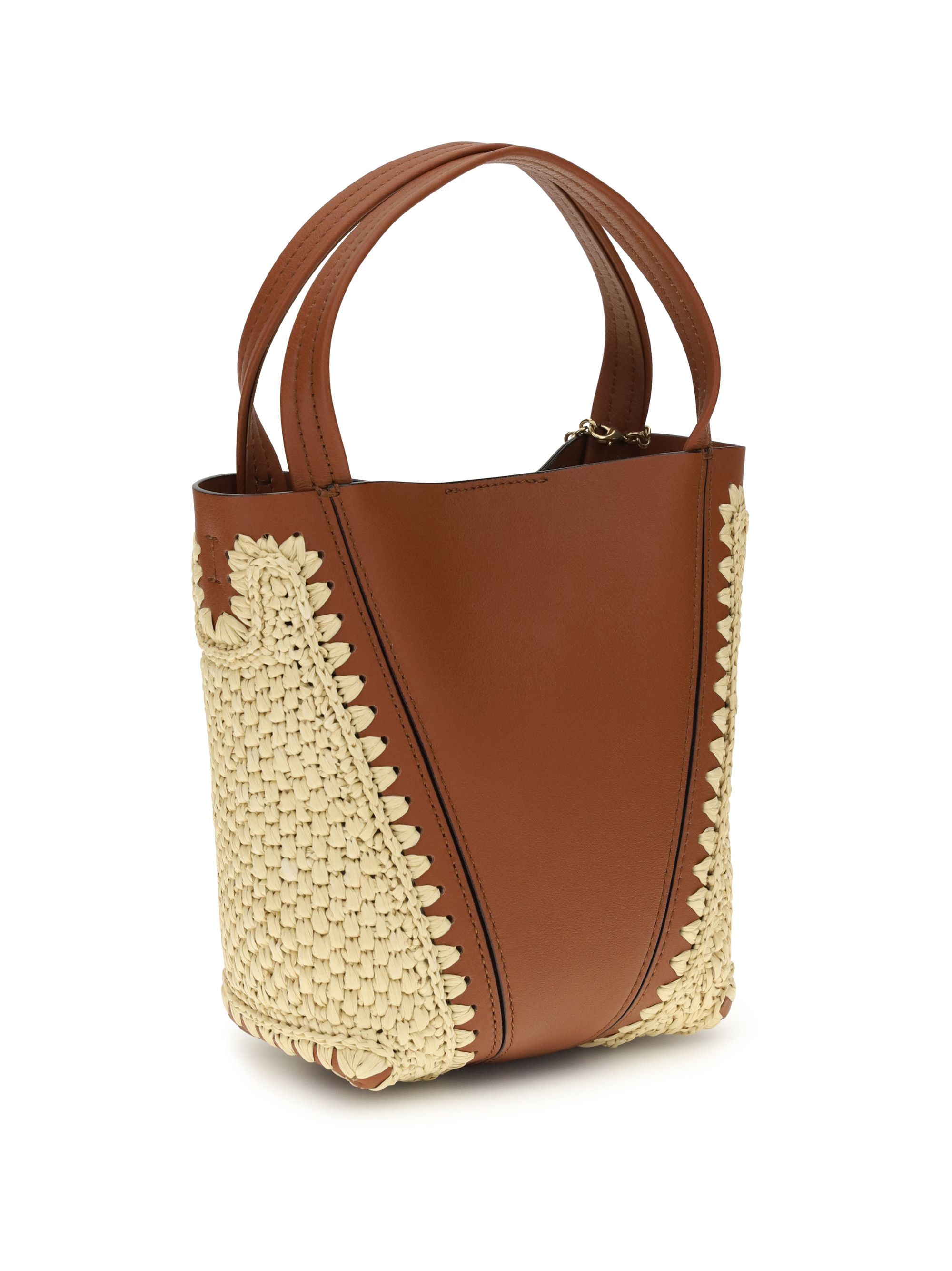Chloe Spin raffia Bucket Bag Size ONE SIZE - 3 Thumbnail