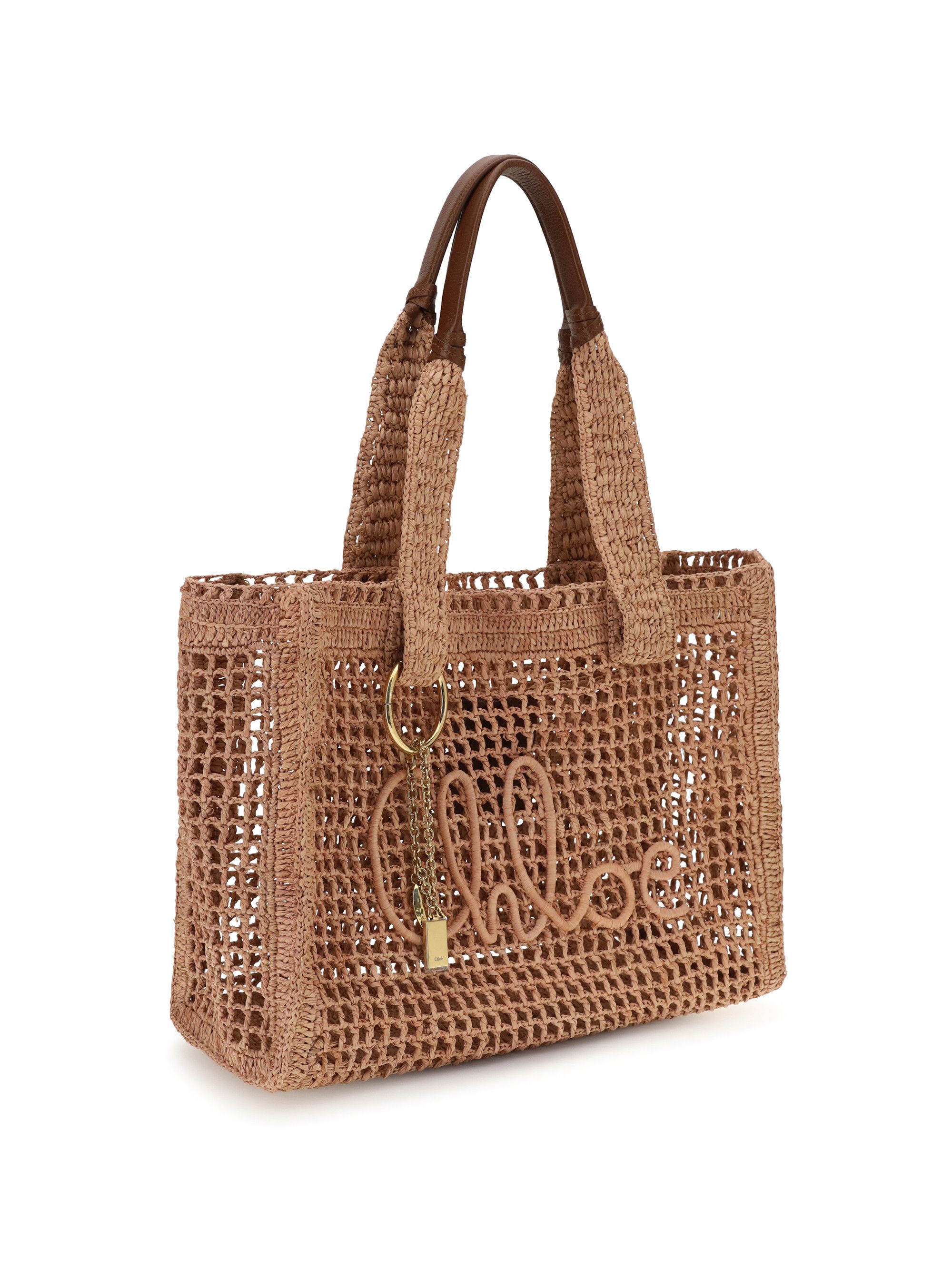 Chloe East-West Summer Banana raffia Tote Bag Size ONE SIZE - 2 Thumbnail