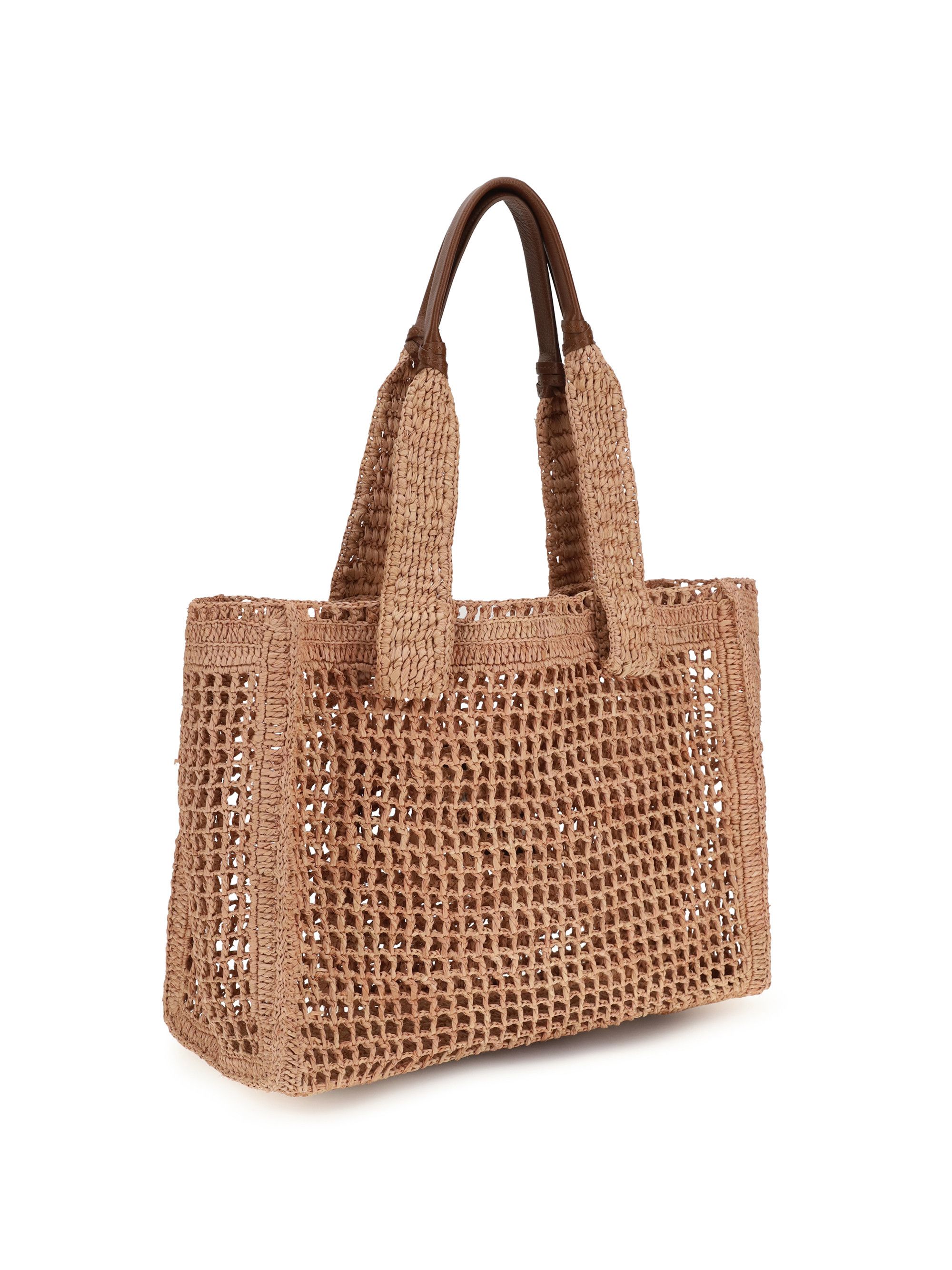 Chloe East-West Summer Banana raffia Tote Bag Size ONE SIZE - 3 Thumbnail