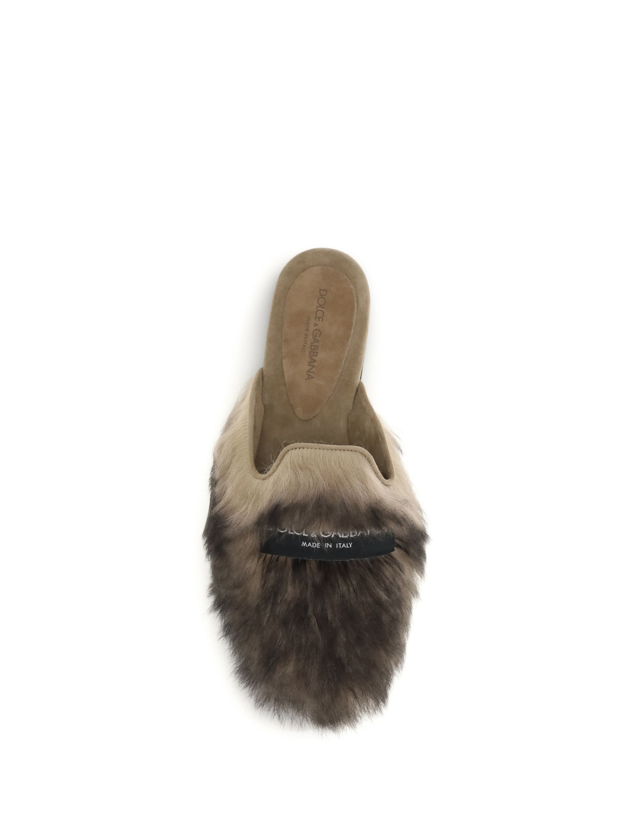 Dolce & Gabbana Sheepskin Mules Size US 7 / IT 37 - 4 Thumbnail