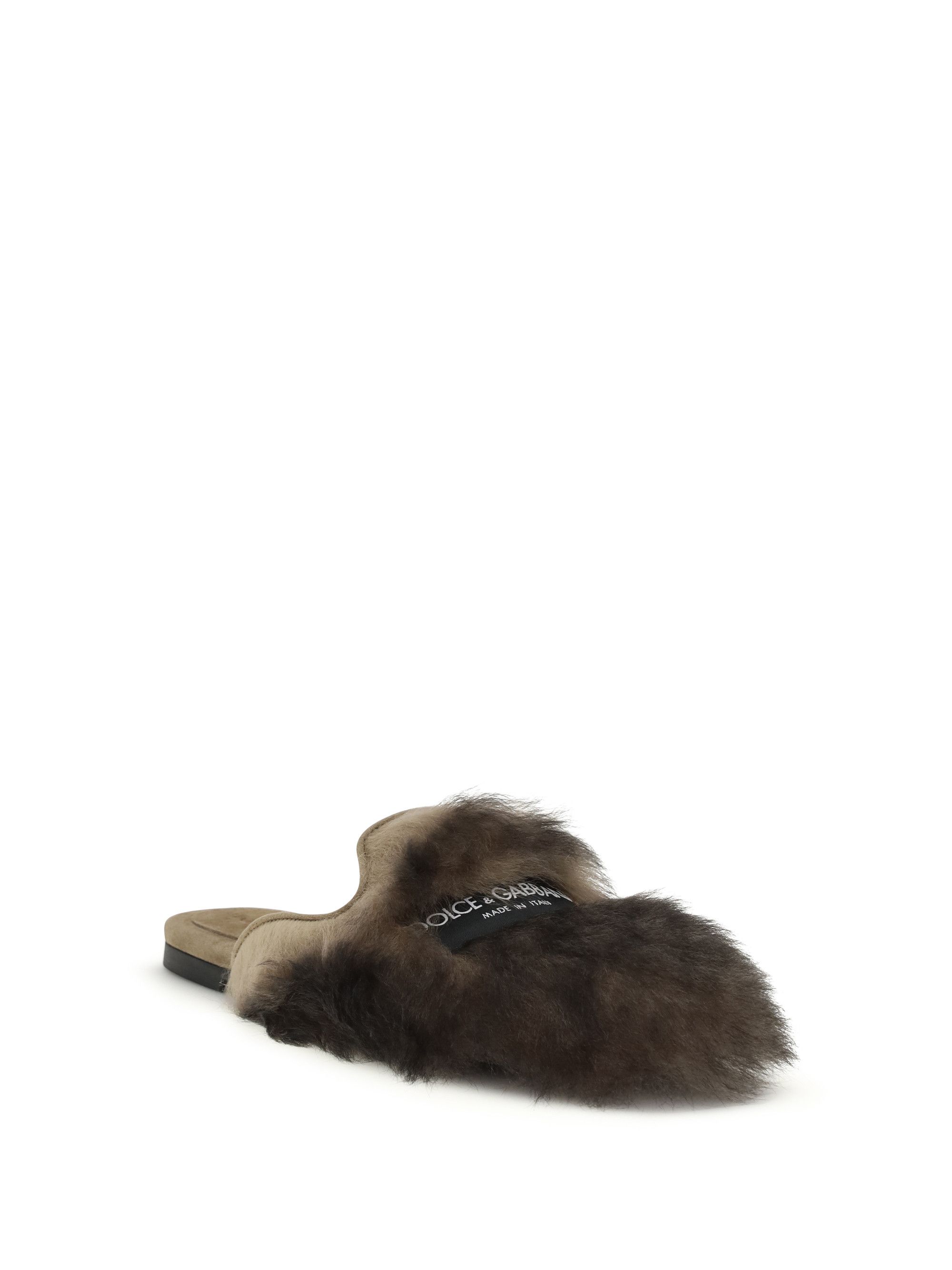 Dolce & Gabbana Sheepskin Mules Size US 9 / IT 39 - 2 Thumbnail