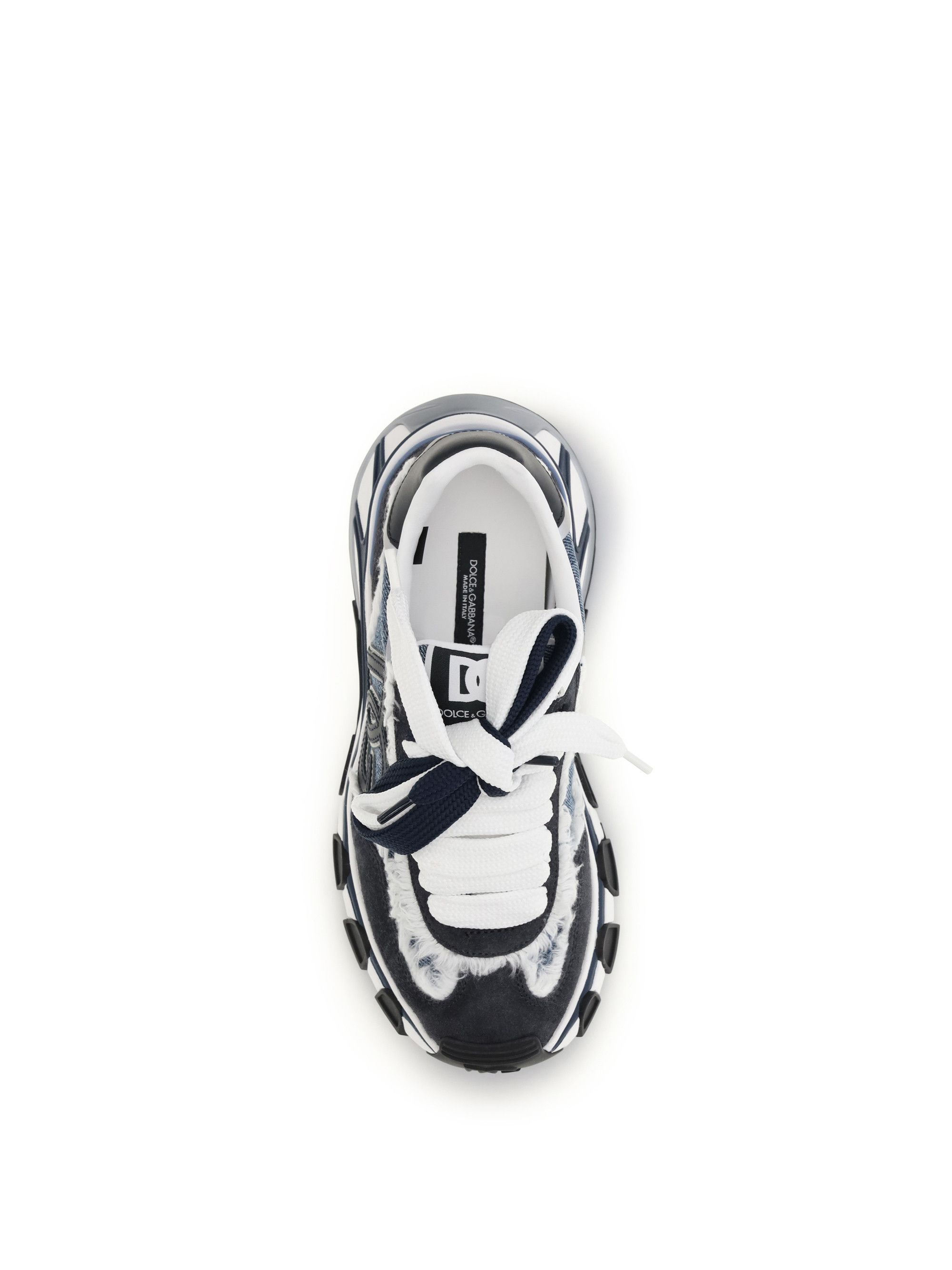 Dolce & Gabbana Leather and denim Sneakers Size US 8 / IT 38 - 4 Thumbnail