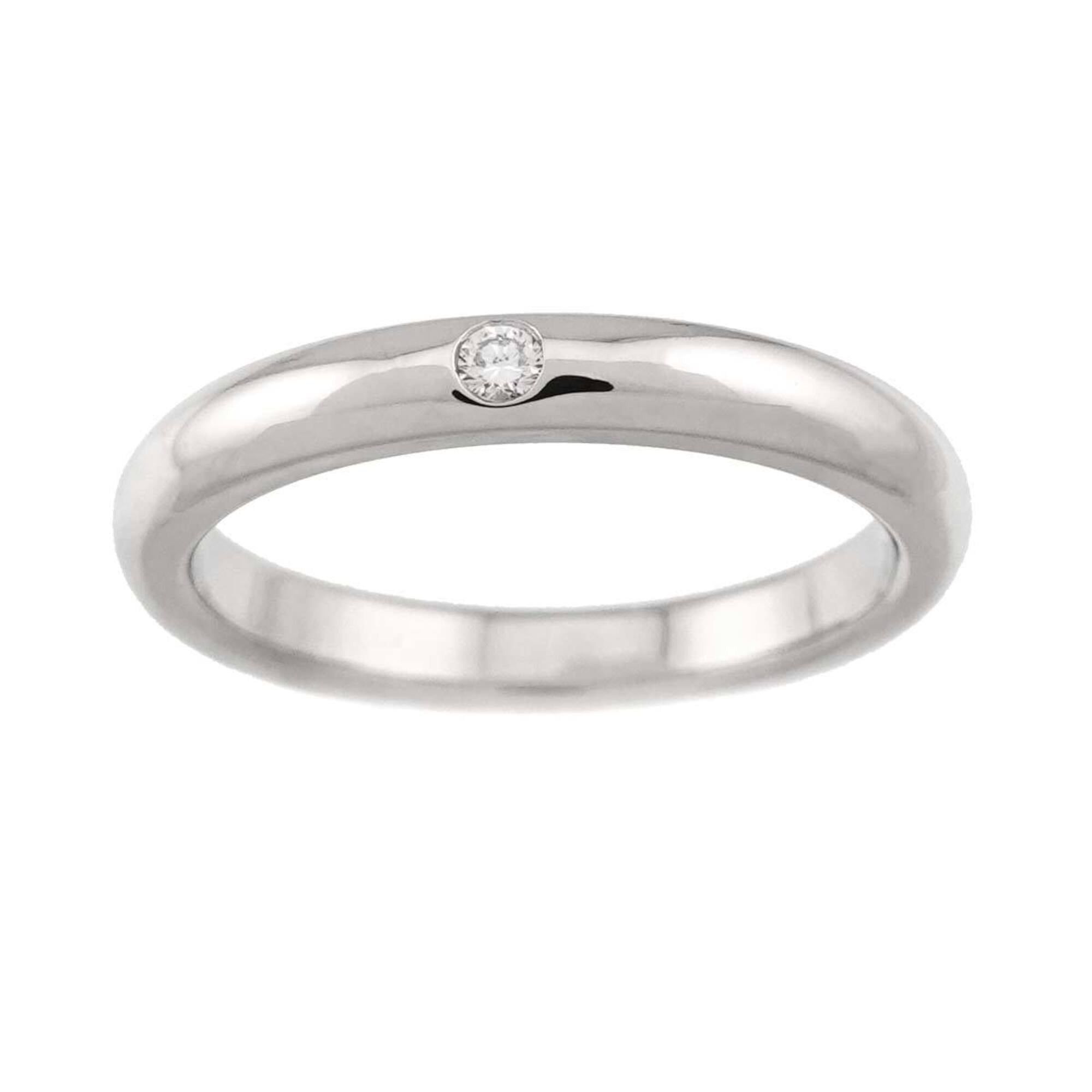 Tiffany & Co. Tiffany & Co. Stacking Band Ring with 1 Diamond, Platinum. Size ONE SIZE - 2 Thumbnail