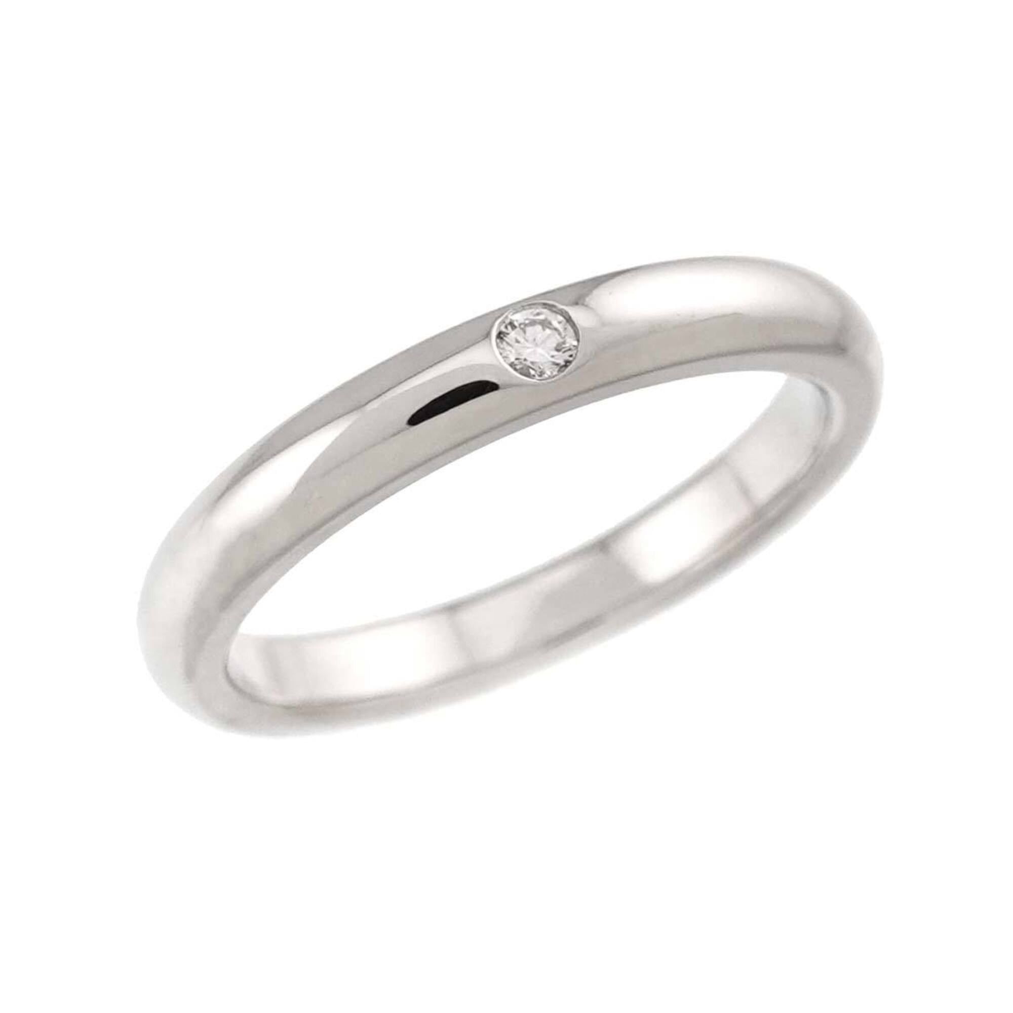 Tiffany & Co. Tiffany & Co. Stacking Band Ring with 1 Diamond, Platinum. Size ONE SIZE - 5 Thumbnail