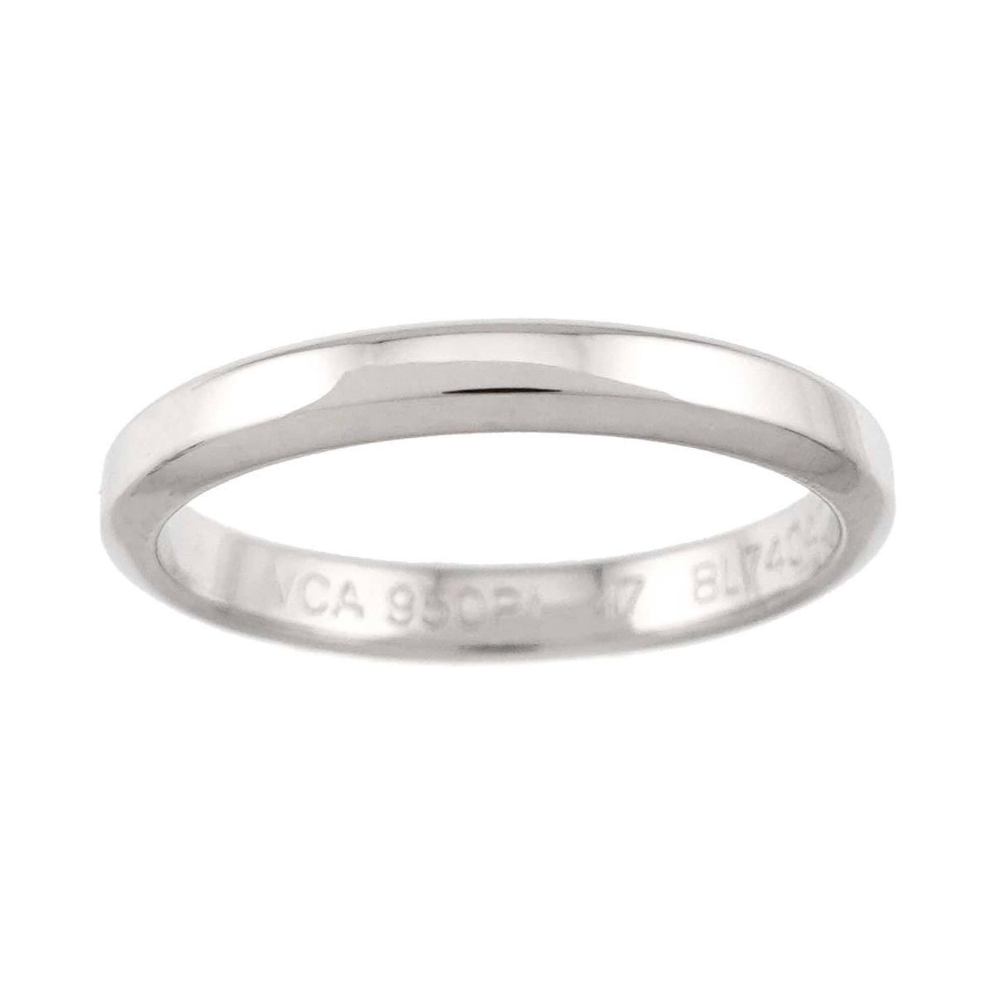 Van Cleef & Arpels Van Cleef & Arpels Tendrement #47 Ring, 2.5mm wide, Platinum. Size ONE SIZE - 2 Thumbnail