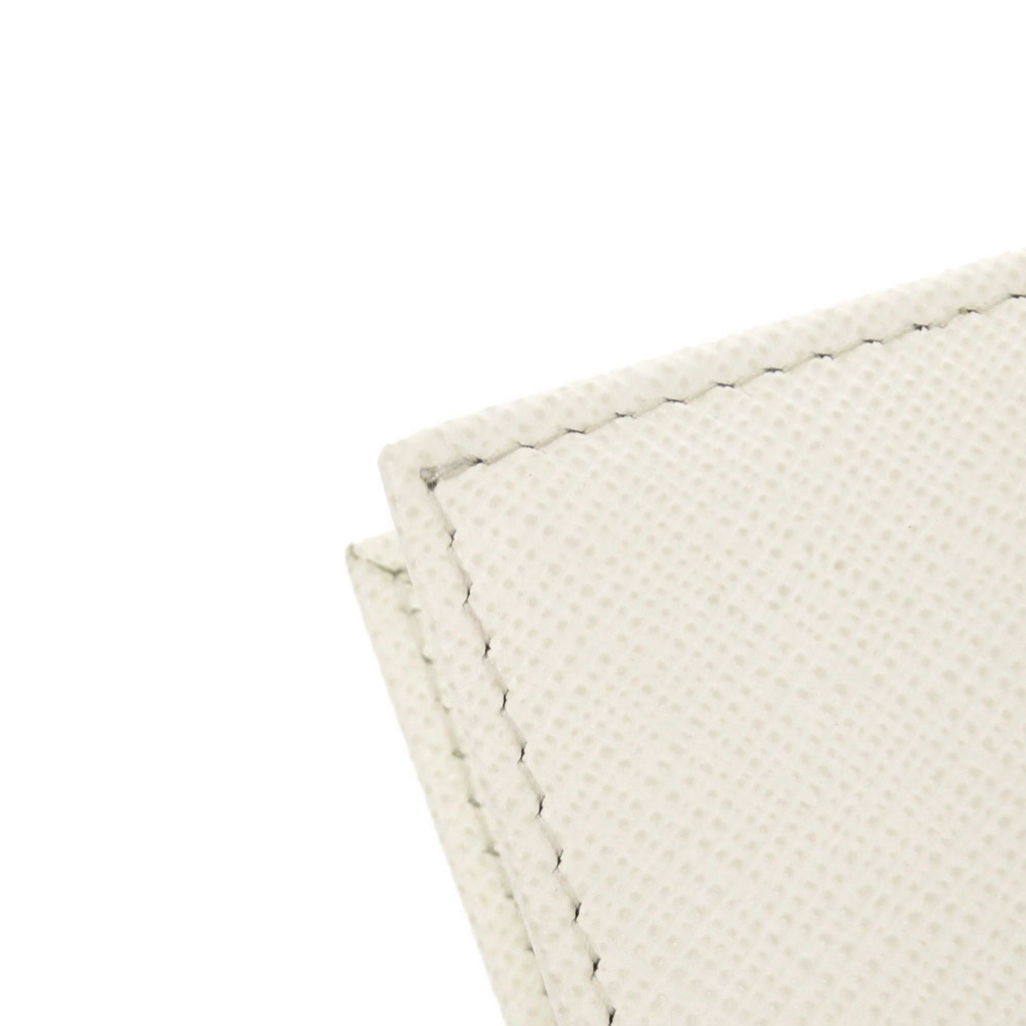 Prada Excellent condition Prada Saffiano Triangle White Business Card Holder/Card Case 1677PRADA Size ONE SIZE - 10 Thumbnail