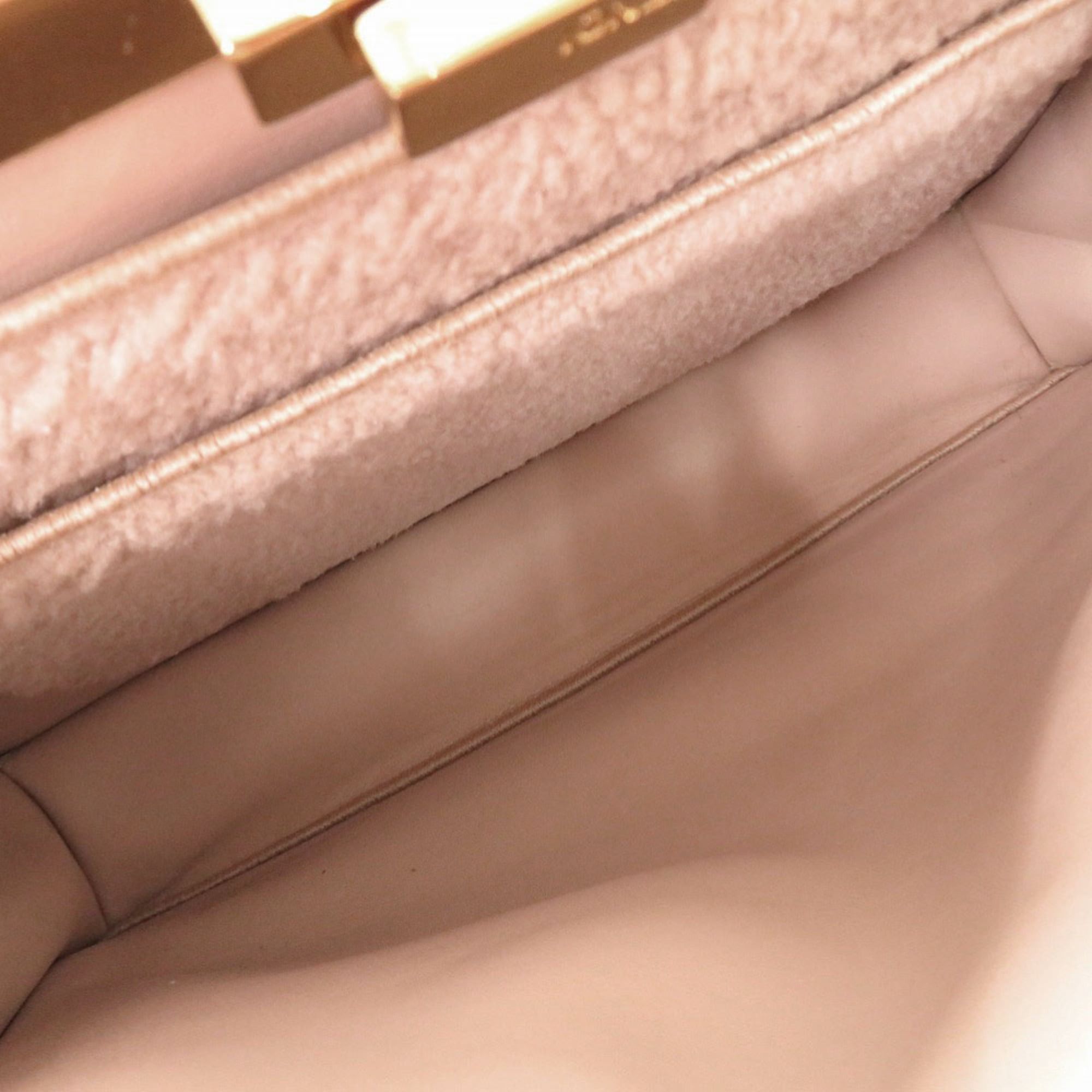 Fendi Excellent condition Fendi Peekaboo I.U. Medium 8BN321 Shearling Pink 2-way Handbag 0341FENDI Size ONE SIZE - 5 Thumbnail
