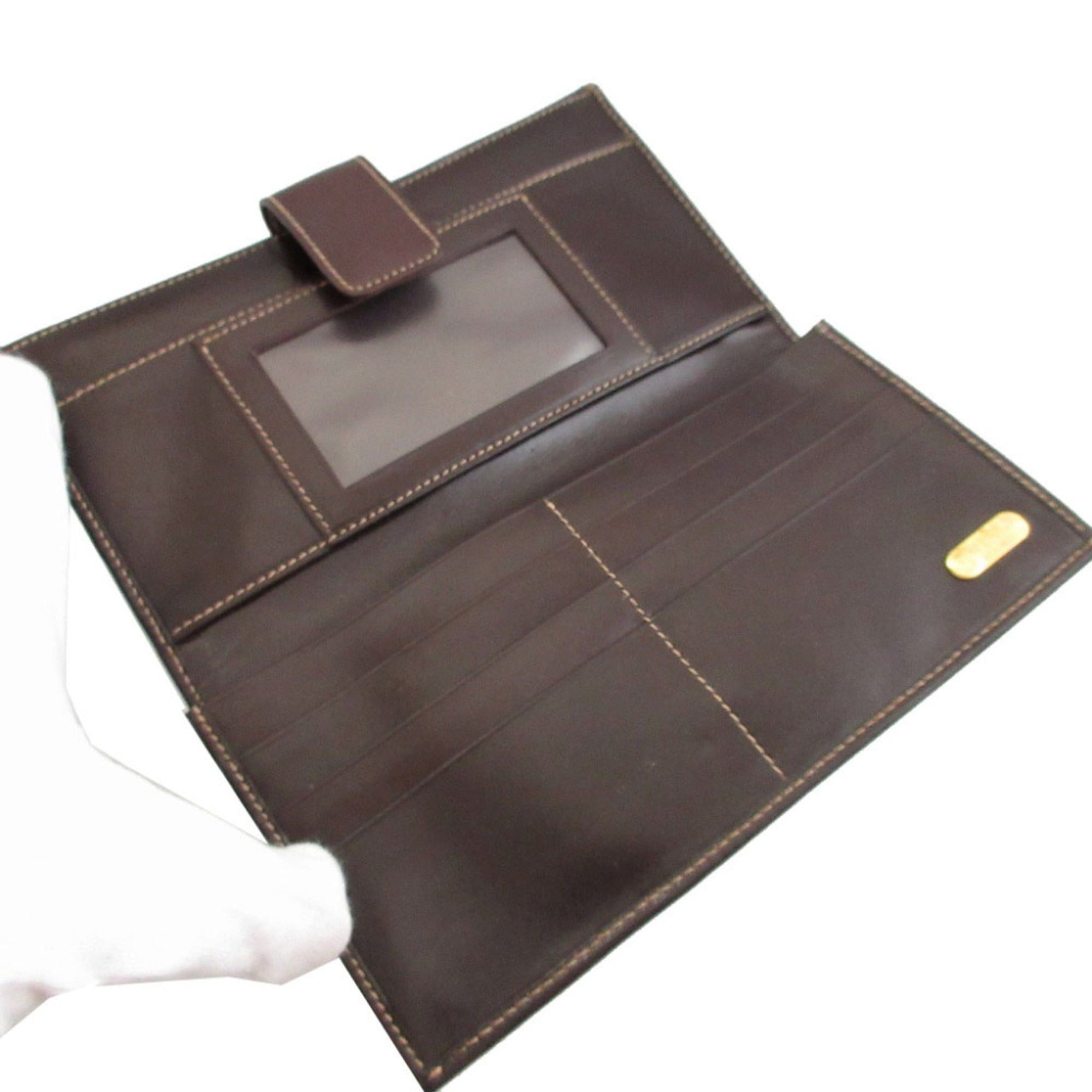 Fendi Excellent condition Fendi Zucca pattern 30806 canvas leather brown double snap long wallet 1228FENDI Size ONE SIZE - 5 Thumbnail