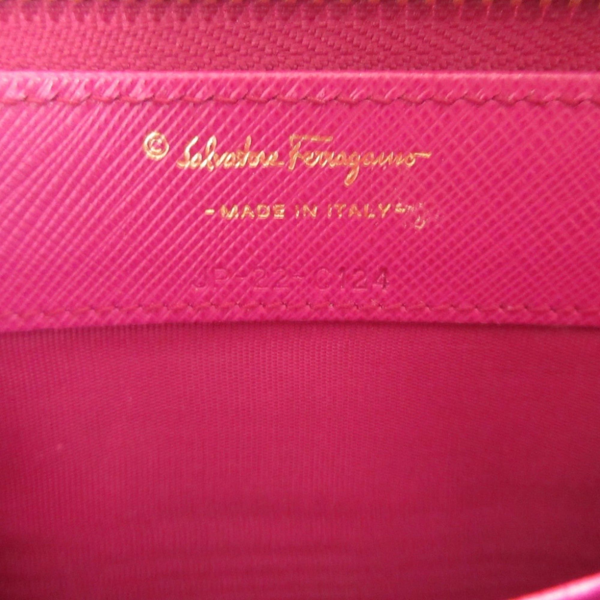 Salvatore Ferragamo Excellent condition Salvatore Ferragamo Vara ribbon leather purple L-shaped zipper long wallet 0523Salvatore Size ONE SIZE - 7 Thumbnail