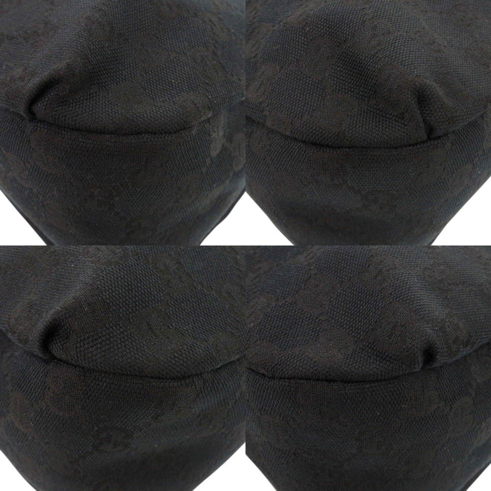 Gucci Gucci GG Canvas Leather 211934 Black Hobo Shoulder Bag 11205GUCCI Size ONE SIZE - 5 Thumbnail