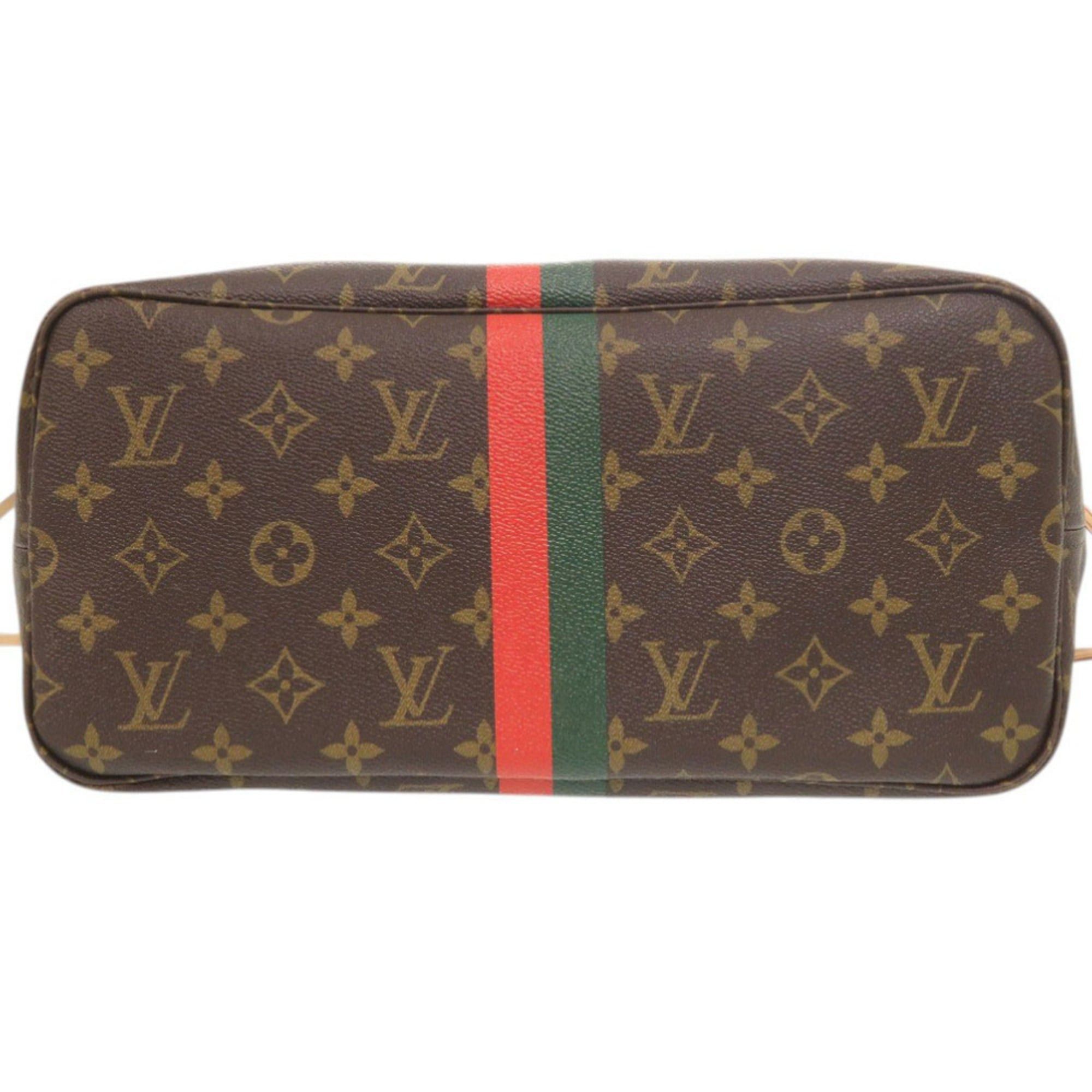 Louis Vuitton Like New Louis Vuitton Neverfull MM Handbag with Pouch, Monogram Light Blue Tote Bag LV 0819LOUIS VUITTON Size ONE SIZE - 3 Thumbnail