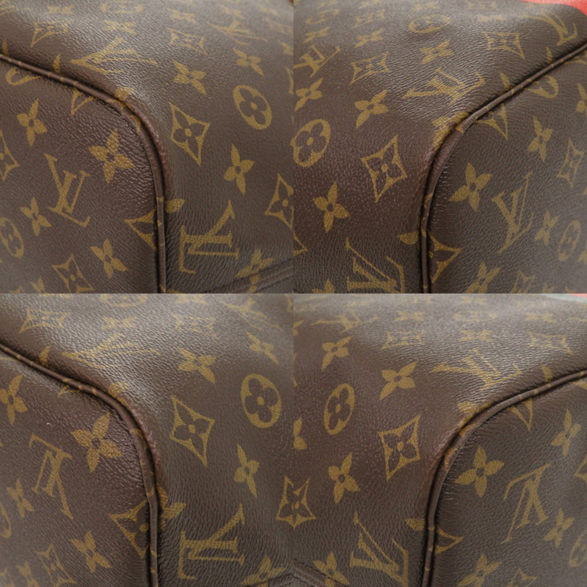 Louis Vuitton Like New Louis Vuitton Neverfull MM Handbag with Pouch, Monogram Light Blue Tote Bag LV 0819LOUIS VUITTON Size ONE SIZE - 4 Thumbnail