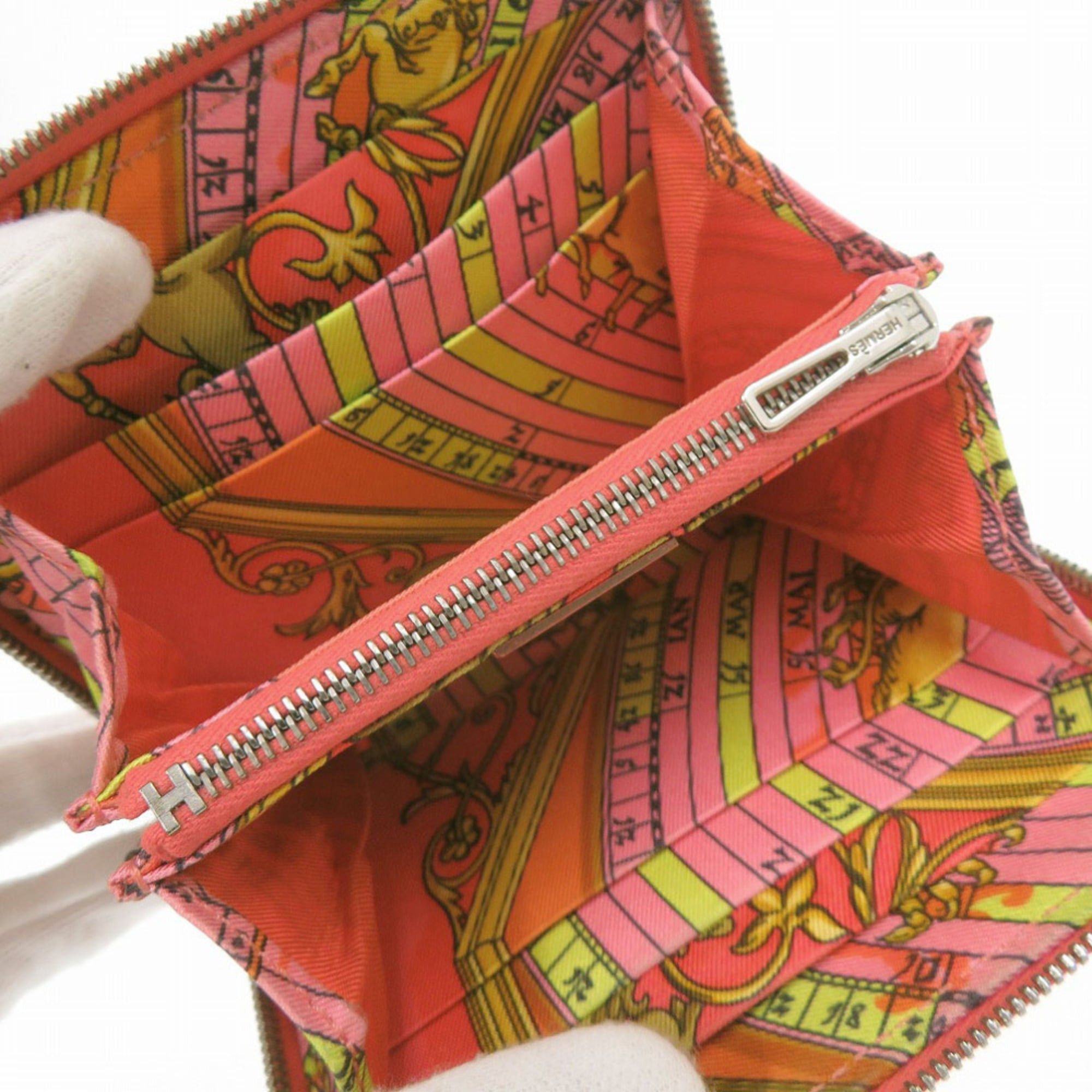 Hermes Hermes Azap Silk In Compact Veau Epsom Rose Jaipur Y Stamp (2020) Wallet/Coin Case 1077HERMES Size ONE SIZE - 4 Thumbnail