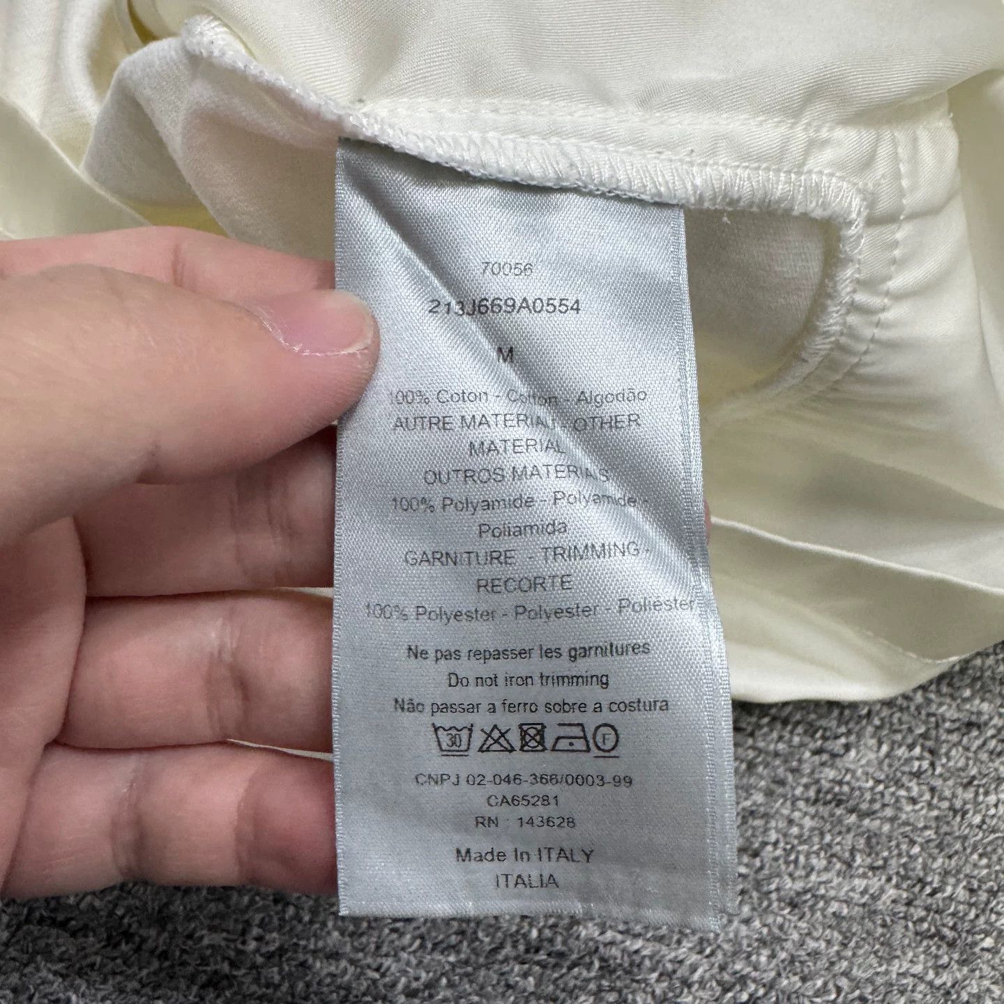 Sacai Dior sacai spliced short-sleeve top Size US M / EU 48-50 / 2 - 3 Thumbnail