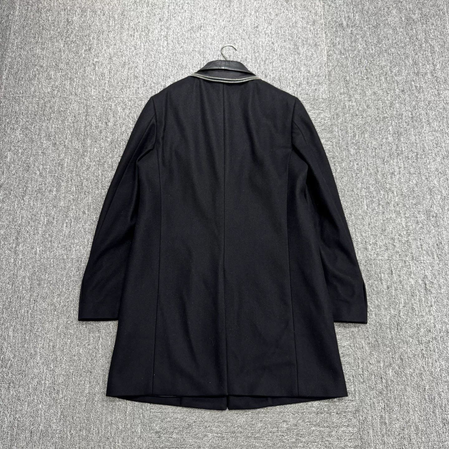 Philipp Plein Philipp Plein Wool Leather Panel Coat Size US M / EU 48-50 / 2 - 5 Thumbnail