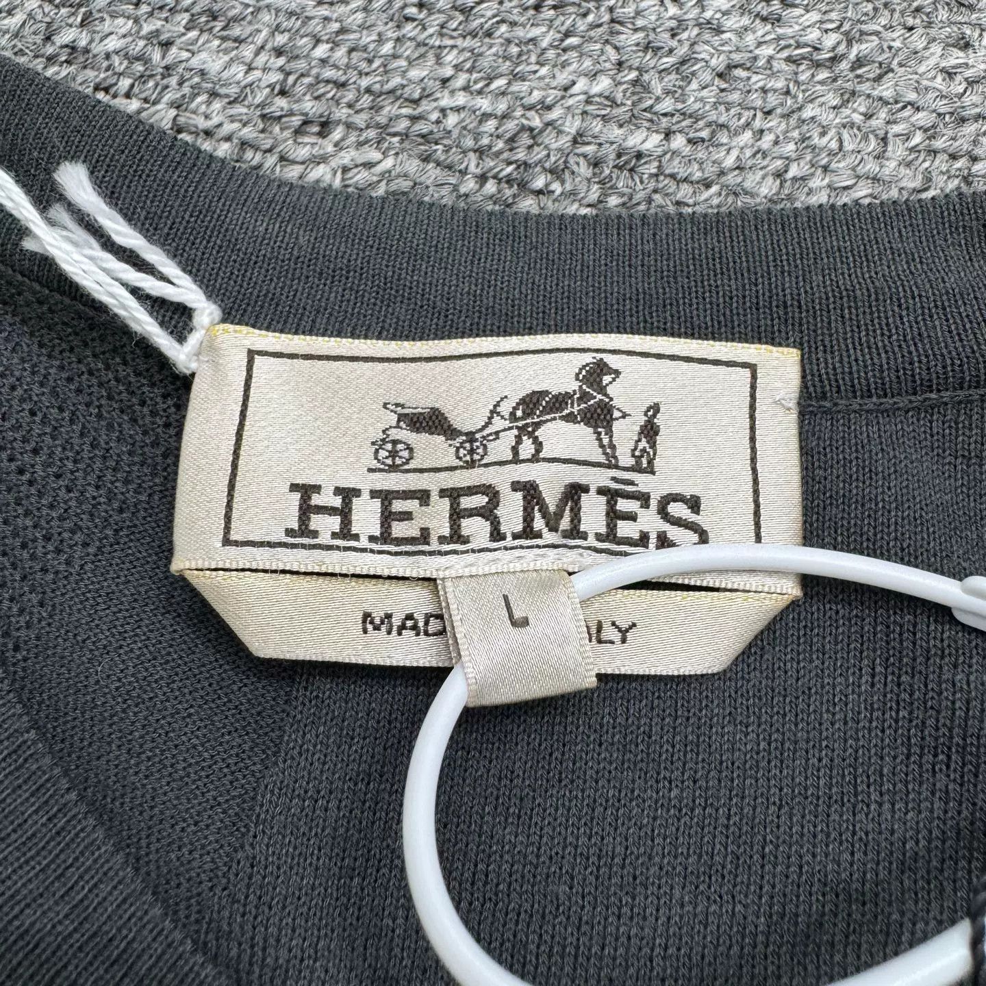 Hermes Hermes Wave Stripe Short Sleeve Size US L / EU 52-54 / 3 - 2 Thumbnail