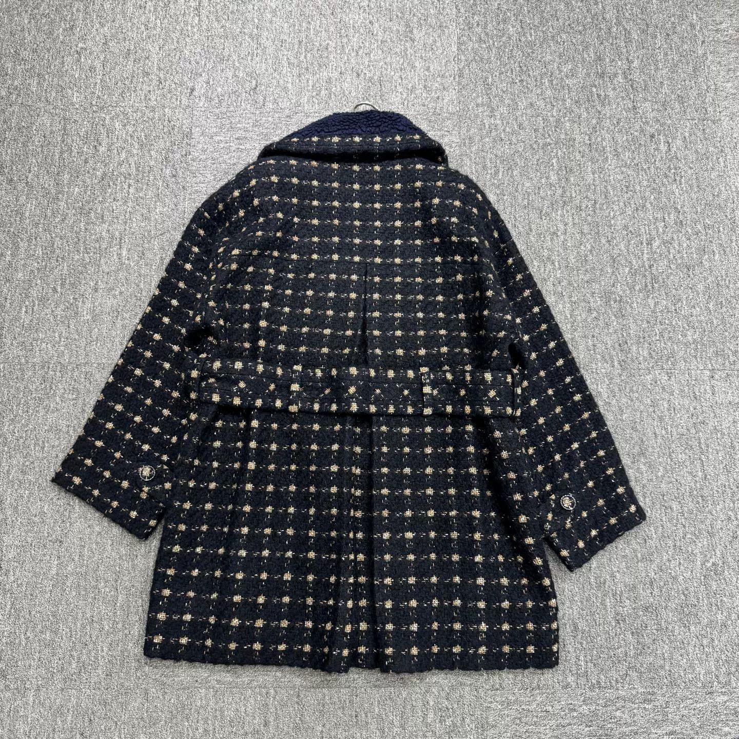 Chanel Chanel Black Gold Plaid Tweed Coat Size S / US 4 / IT 40 - 5 Thumbnail