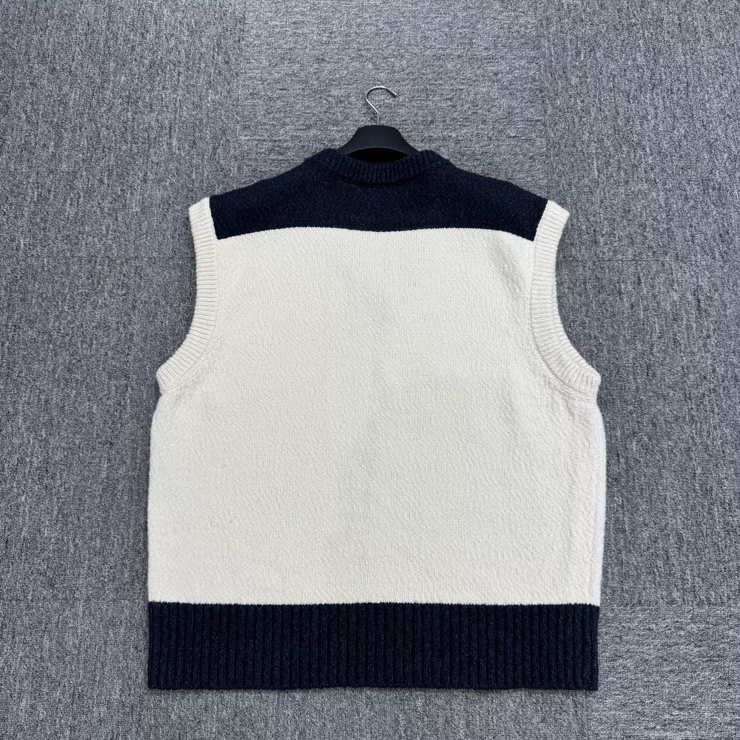 Dior Dior x Denim Tears Colorblock V-Neck Wool Vest Size US XXL / EU 58 / 5 - 5 Thumbnail