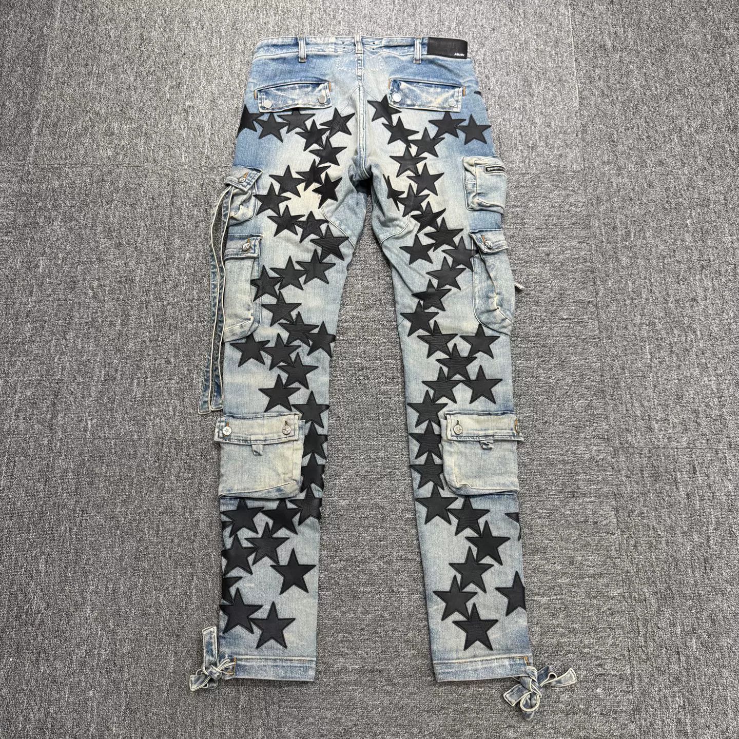 Amiri AMIRI Embroidered Leather Star Jeans Size US 32 / EU 48 - 5 Thumbnail
