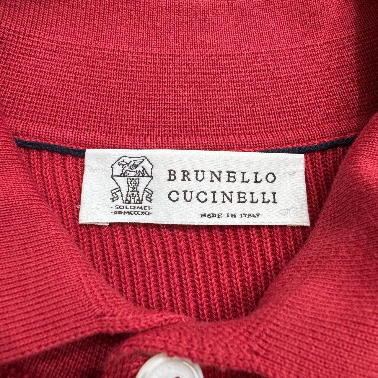 Brunello Cucinelli Brunello Cucinelli Solid Fine Stripe Polo Size US S / EU 44-46 / 1 - 2 Thumbnail