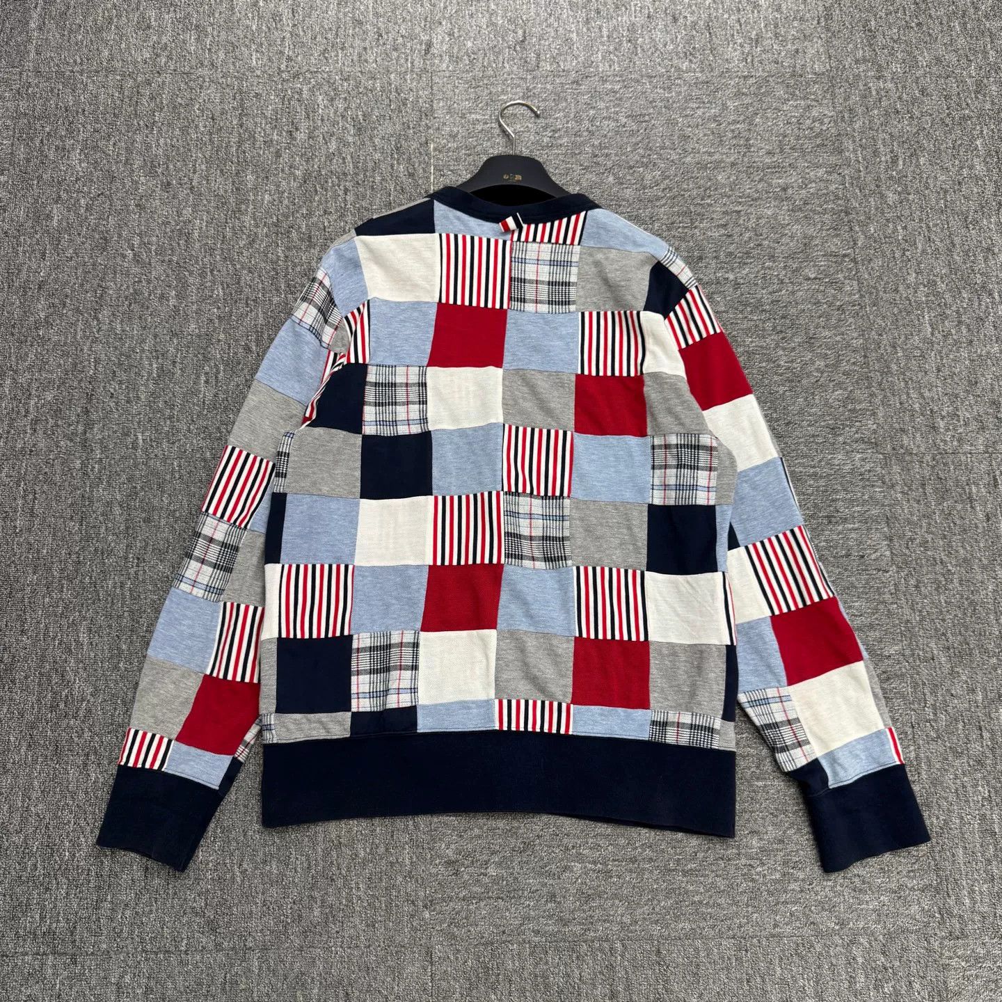 Thom Browne Thom Browne Checkerboard Patchwork Cardigan Size US L / EU 52-54 / 3 - 6 Thumbnail