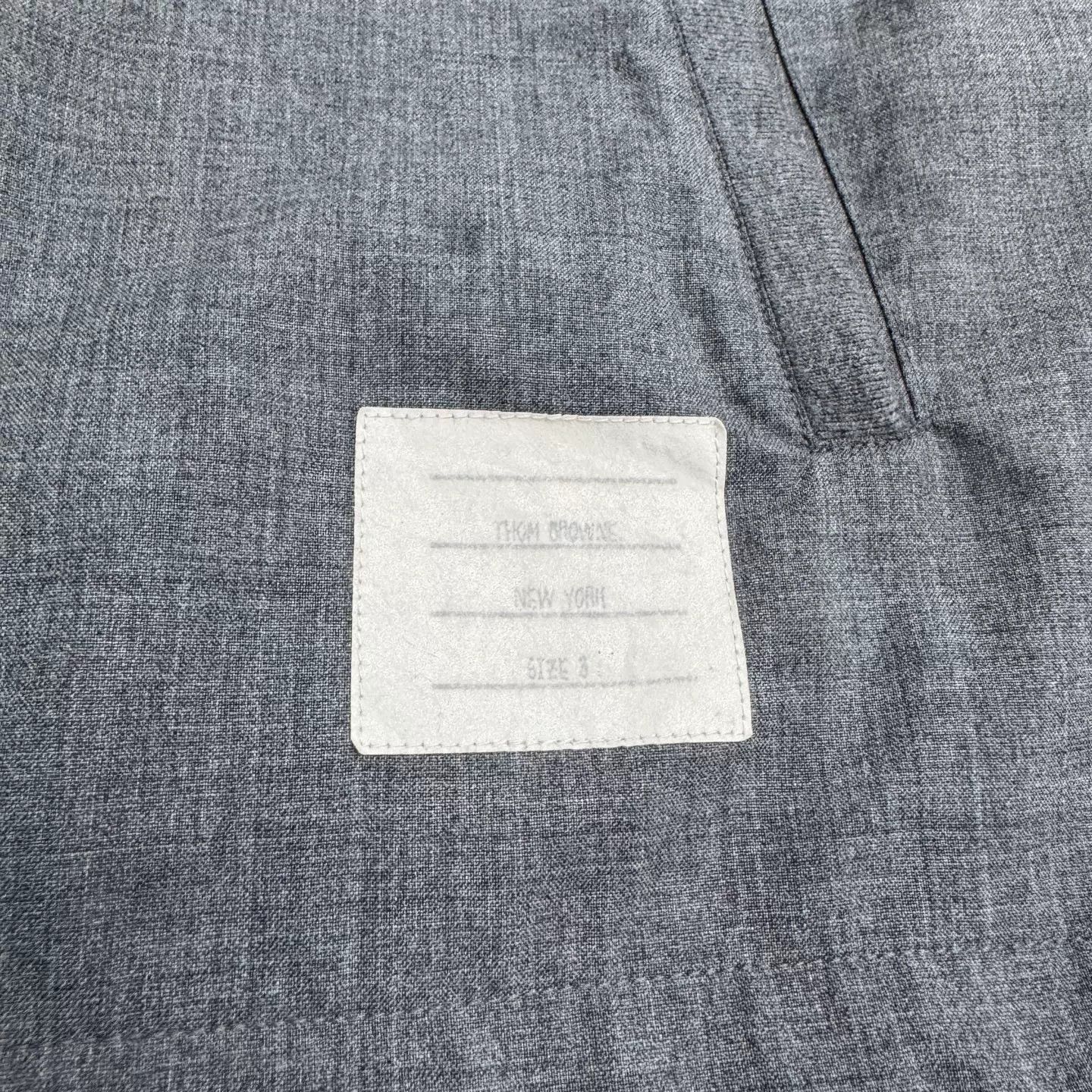 Thom Browne Thom Browne Gray Wool Coat Size US L / EU 52-54 / 3 - 5 Thumbnail