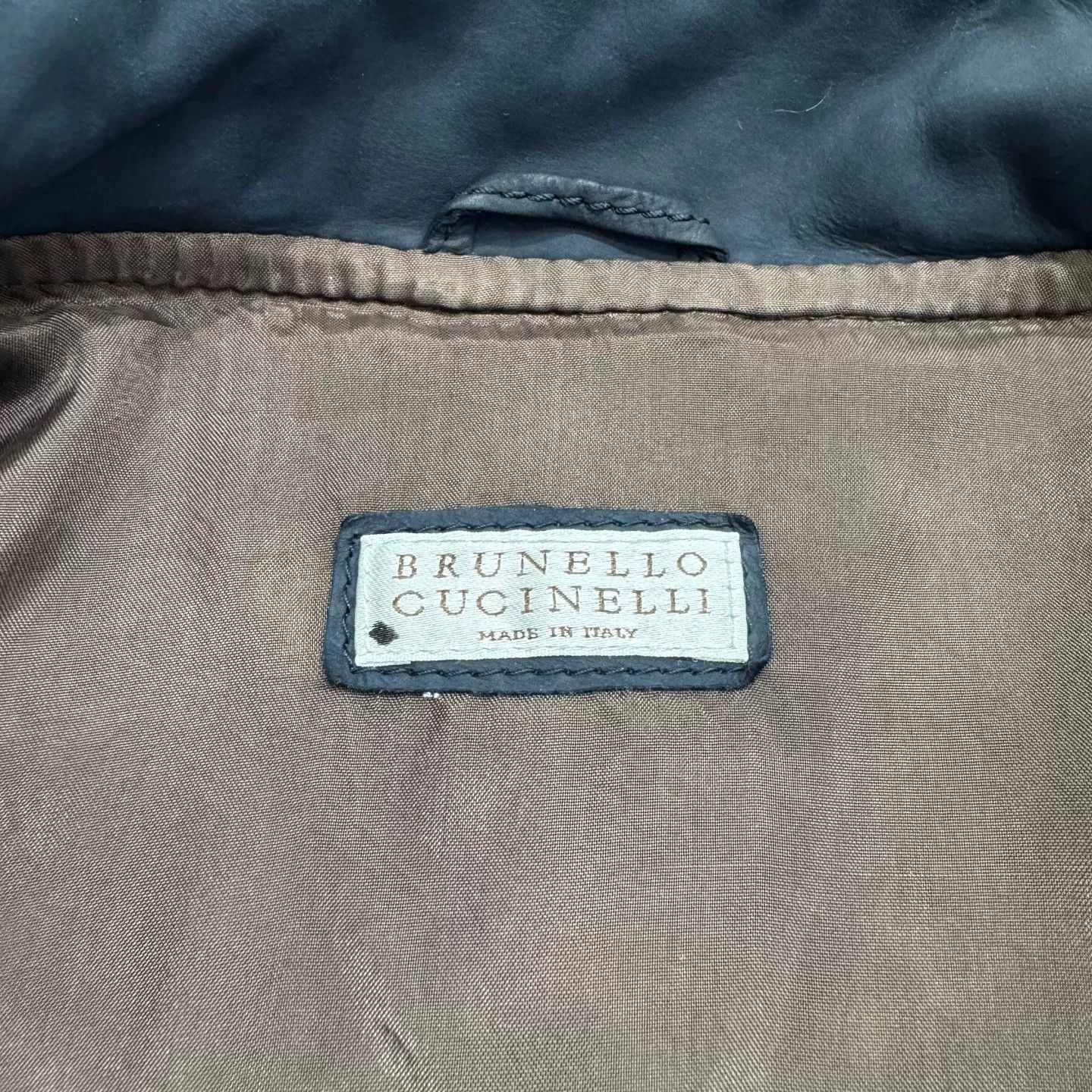 Brunello Cucinelli Brunello Cucinelli Leather Jacket Size US M / EU 48-50 / 2 - 4 Thumbnail
