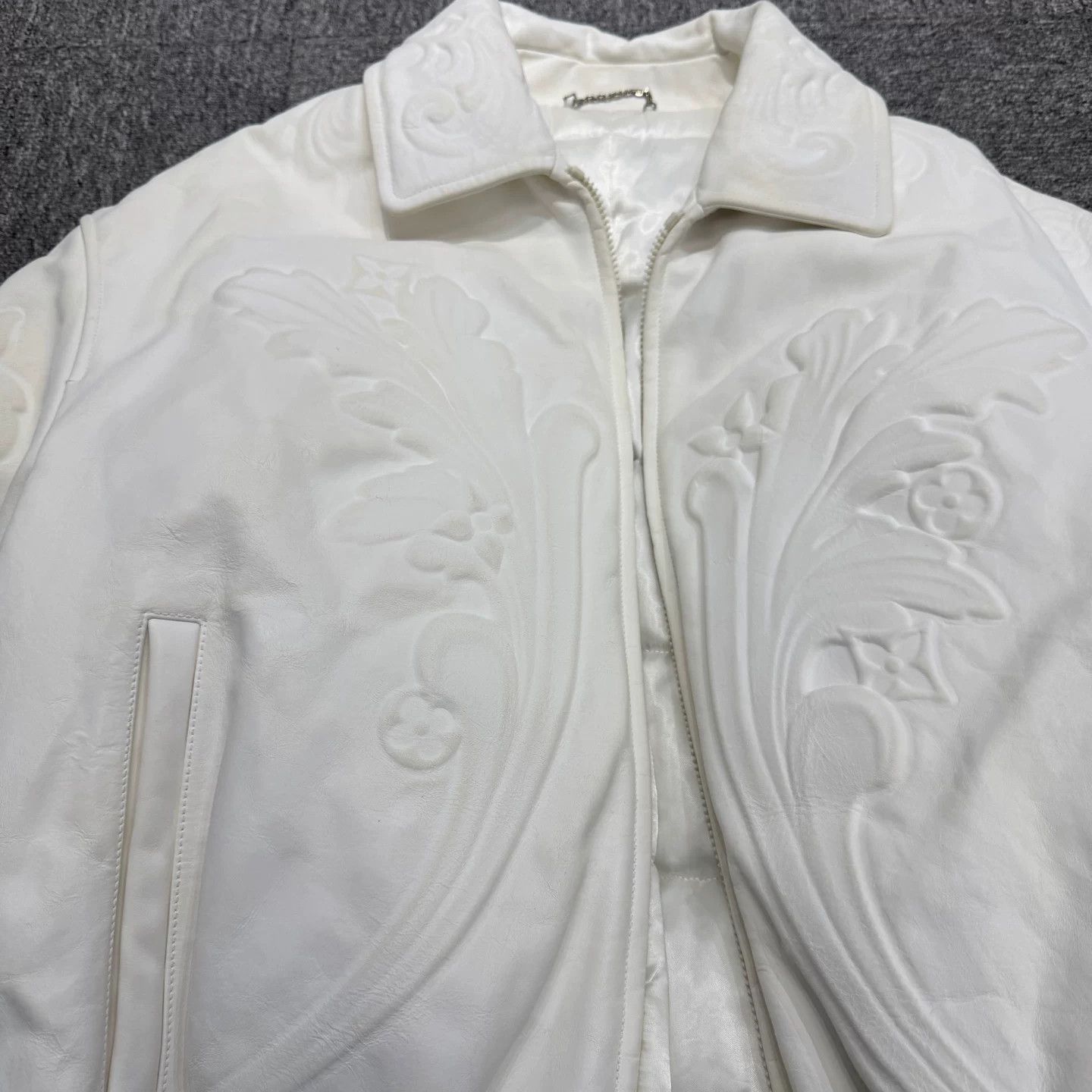 Louis Vuitton Louis Vuitton Leather Waist-Cinched Jacket Size US L / EU 52-54 / 3 - 3 Thumbnail