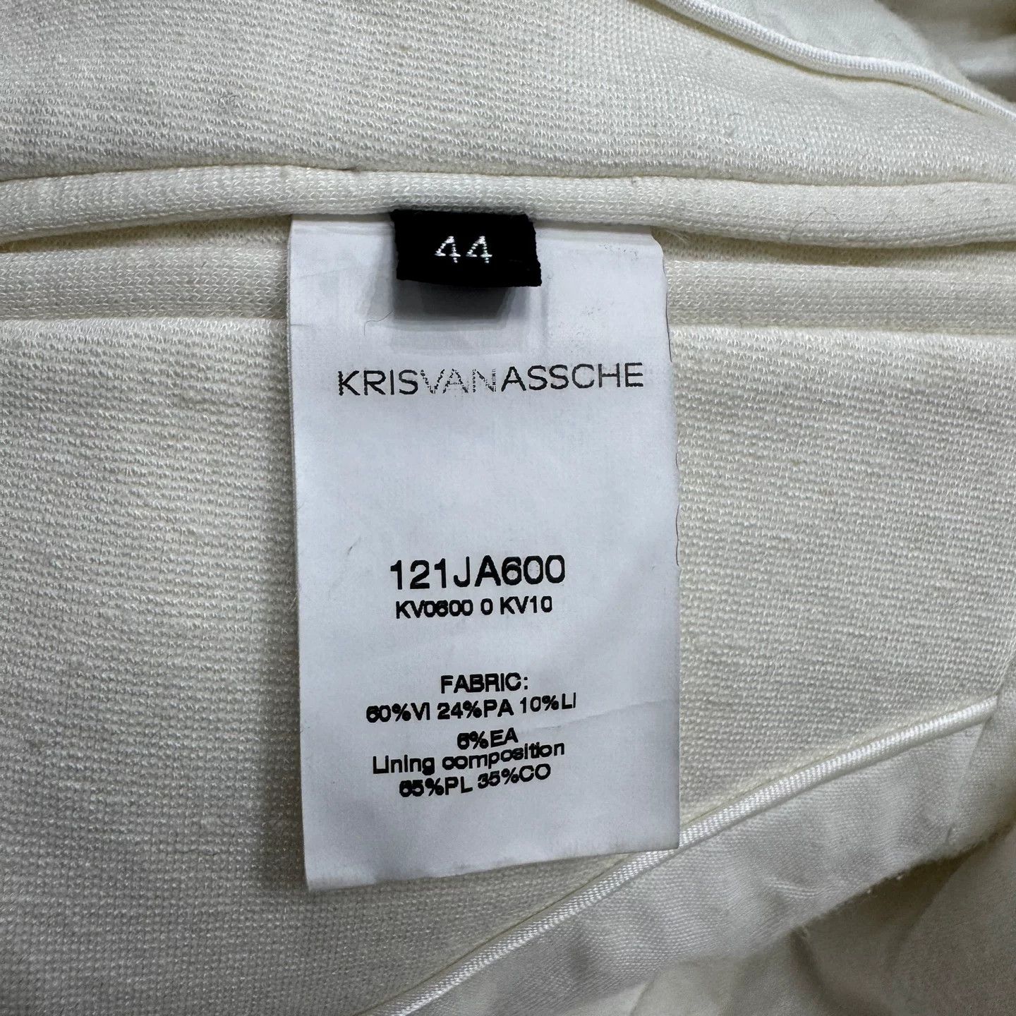 Kris Van Assche KRISVANASSCHE Solid Color Suit Jacket Size US S / EU 44-46 / 1 - 4 Thumbnail
