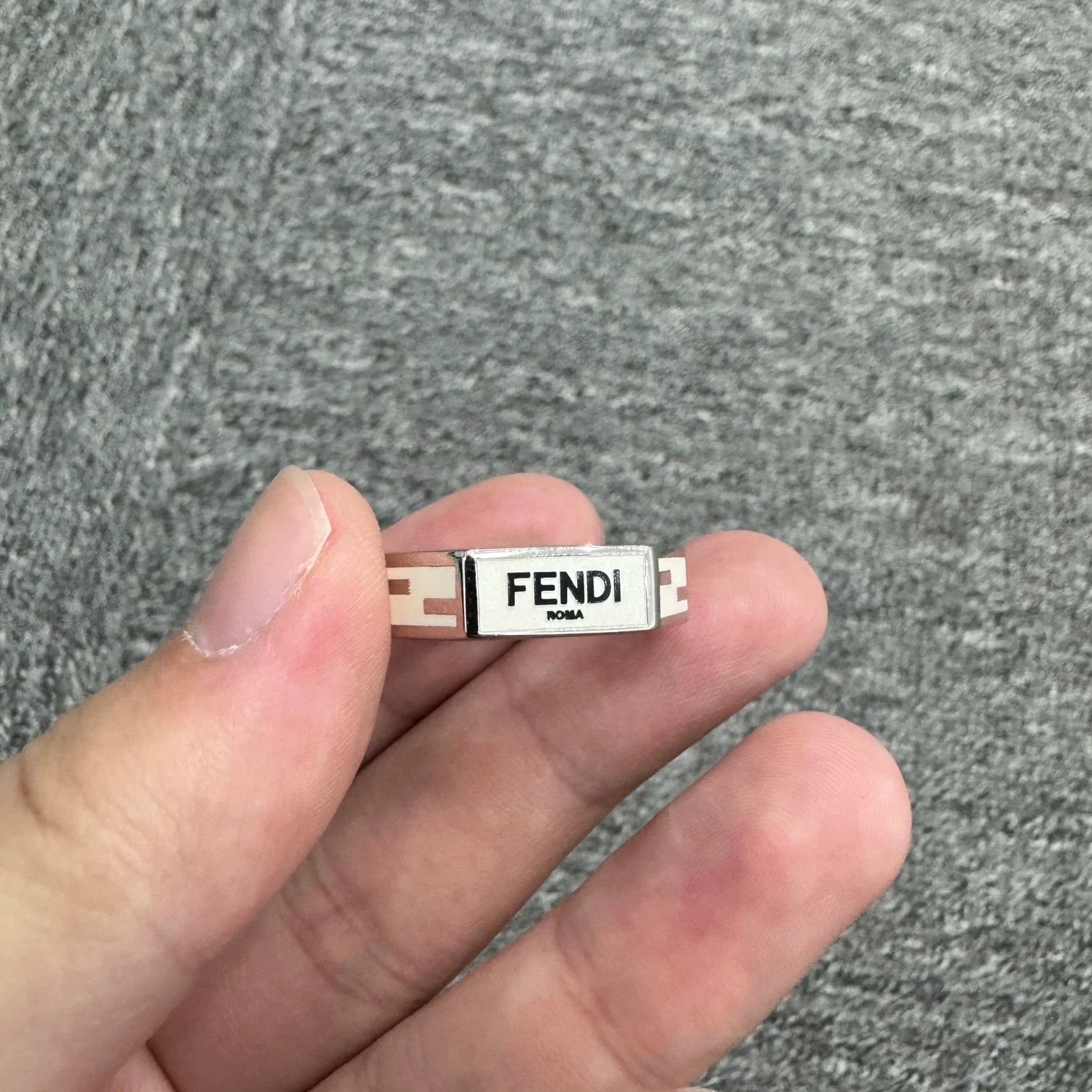 Fendi Fendi Monogram Ring Size M Size ONE SIZE - 2 Thumbnail