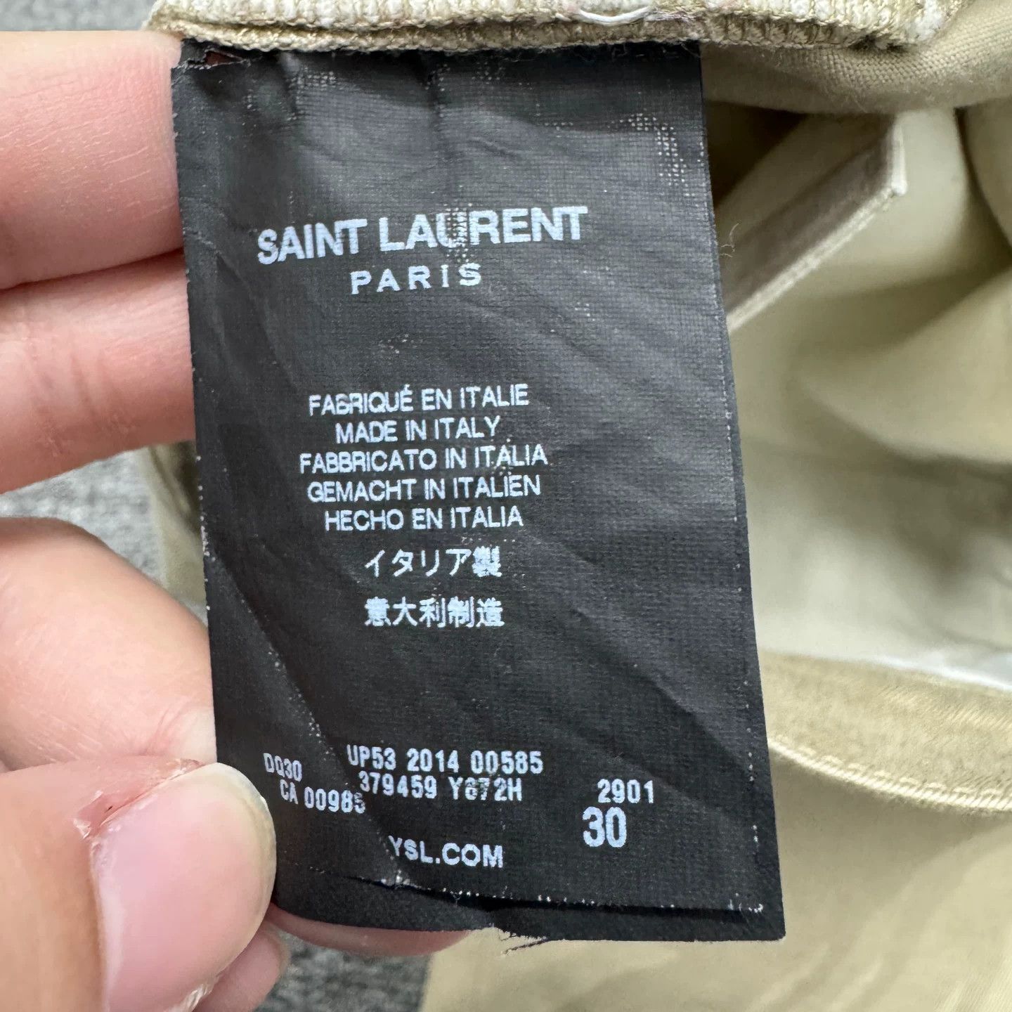 Saint Laurent Paris SLP Solid Color Jeans Size US 30 / EU 46 - 3 Thumbnail
