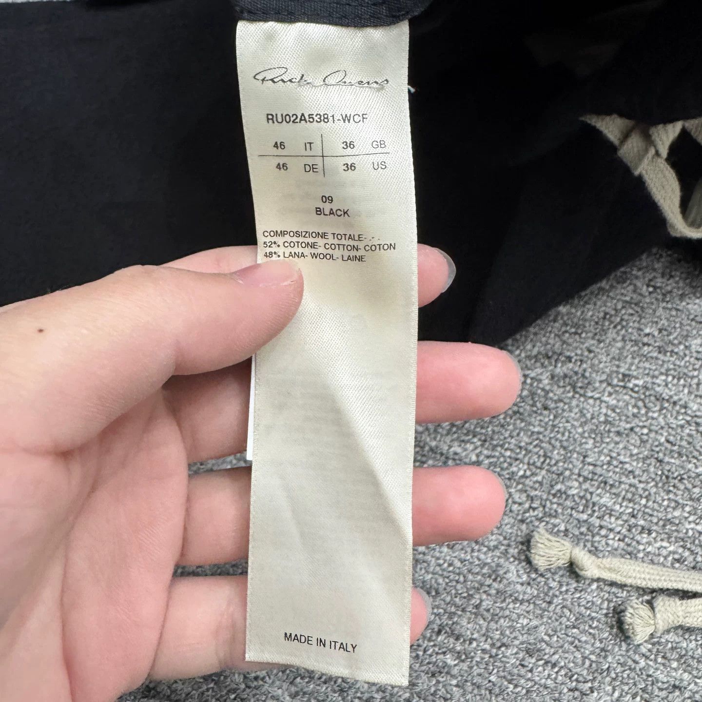 Rick Owens Rick Owens Wool Cropped Casual Pants Size US 30 / EU 46 - 3 Thumbnail