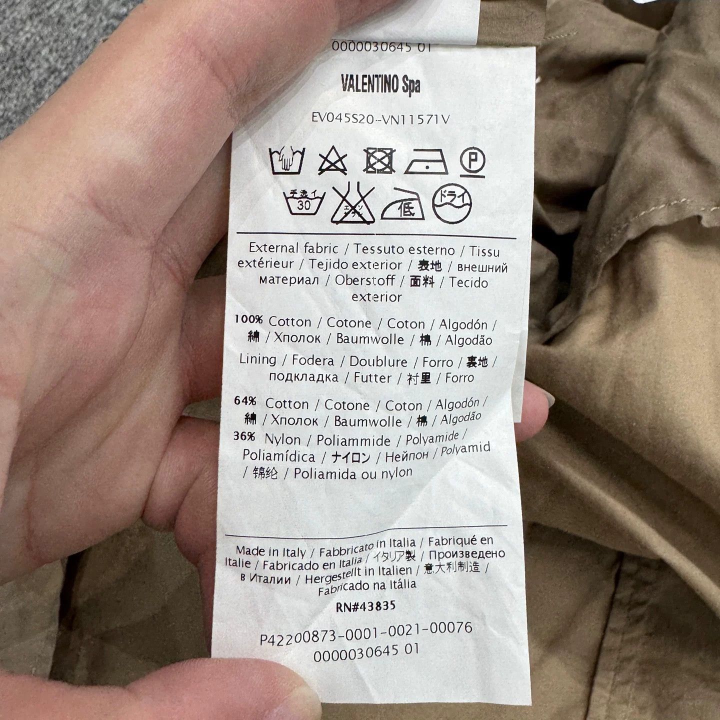 Valentino Valentino Khaki Utility Jacket Size US M / EU 48-50 / 2 - 3 Thumbnail